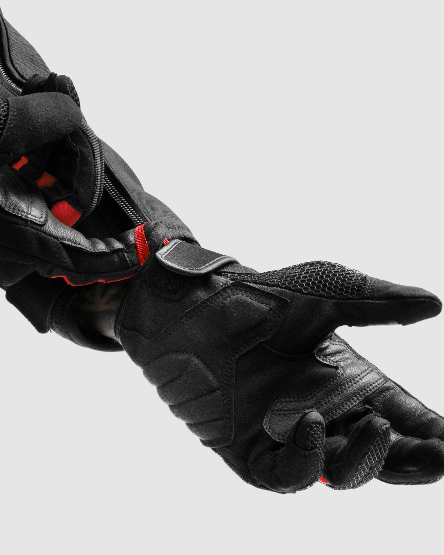 Core Motorradhandschuhe Rot