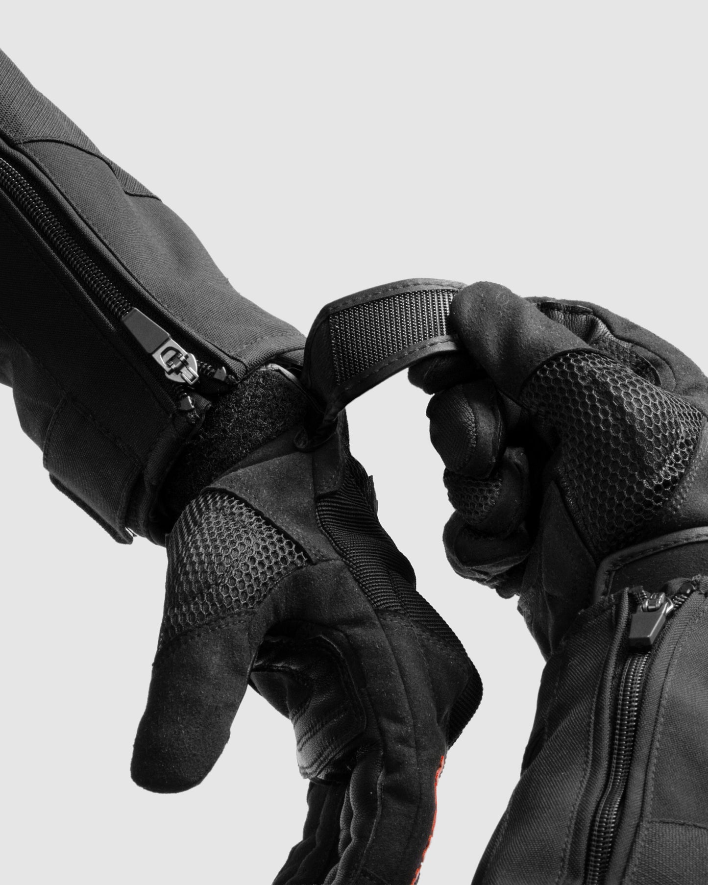 Core Motorradhandschuhe Rot