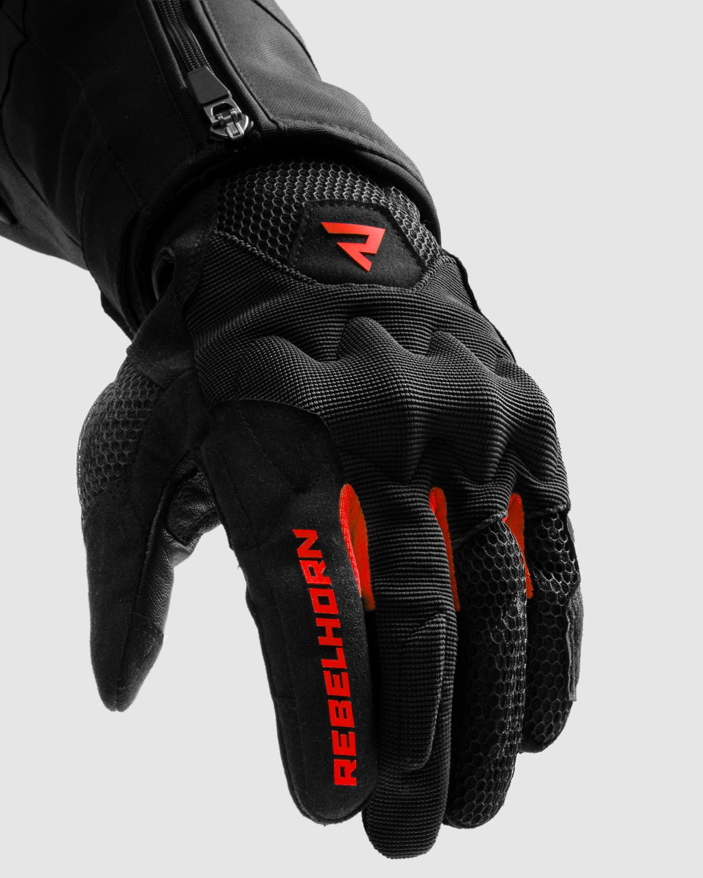Core Motorradhandschuhe Rot