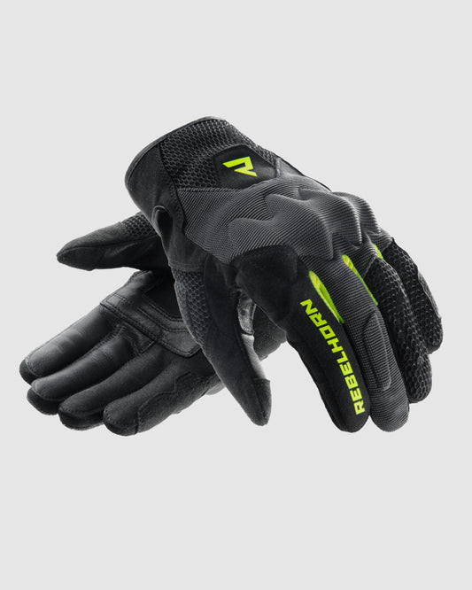 Core Motorradhandschuhe Fluo Gelb