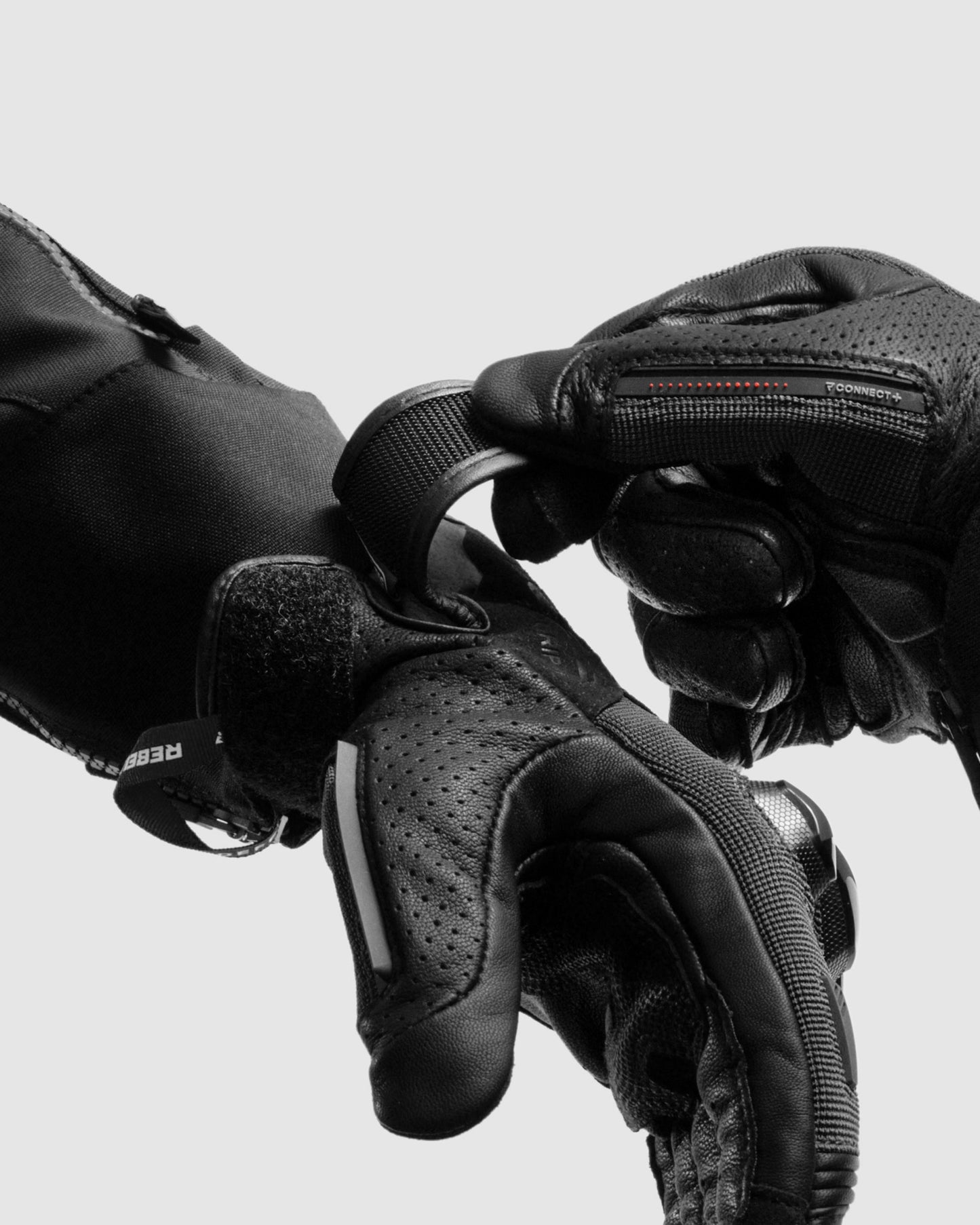 Defender Motorradhandschuhe Schwarz