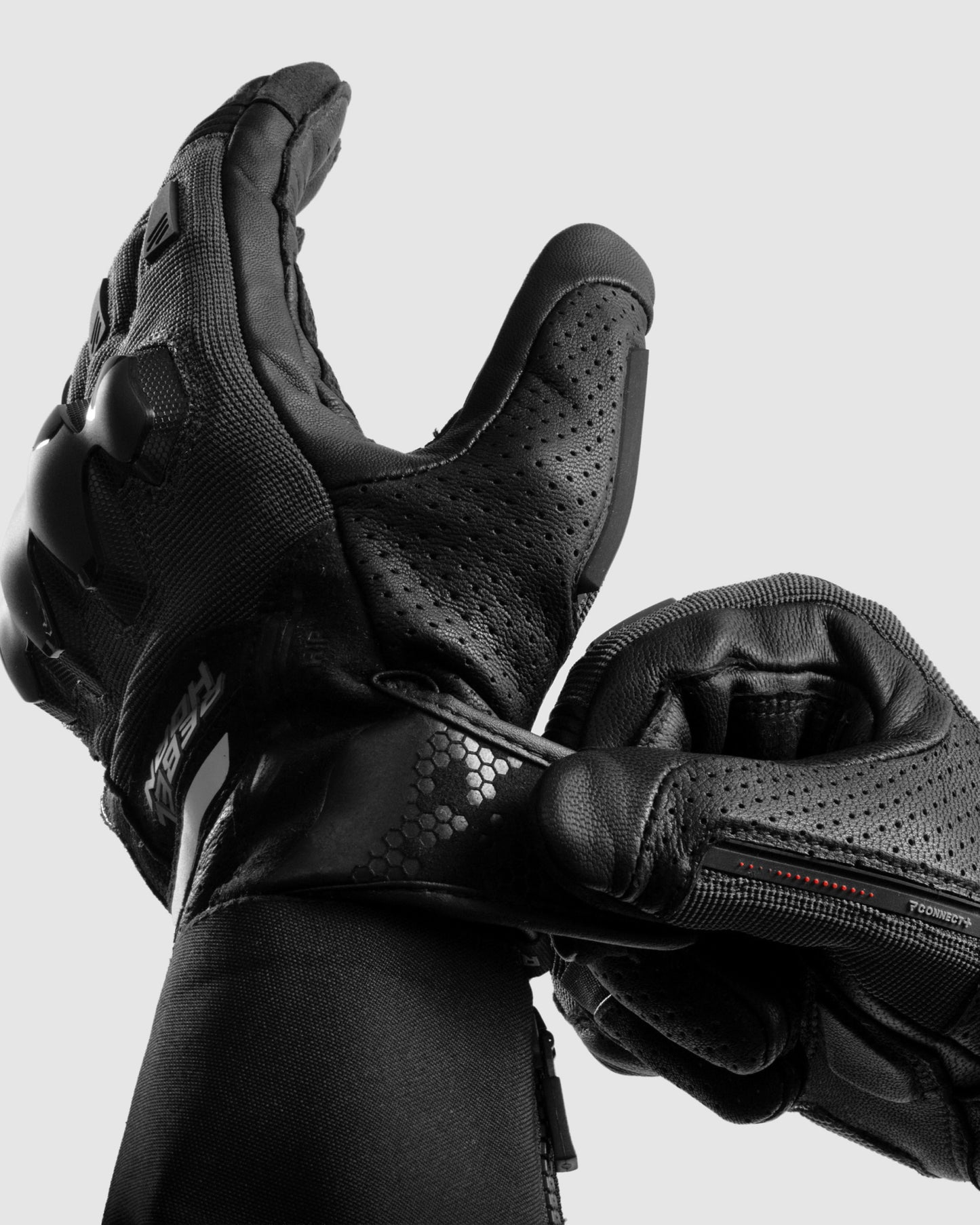 Defender Motorradhandschuhe Schwarz