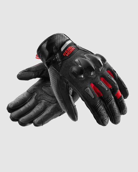 Defender Motorradhandschuhe Rot