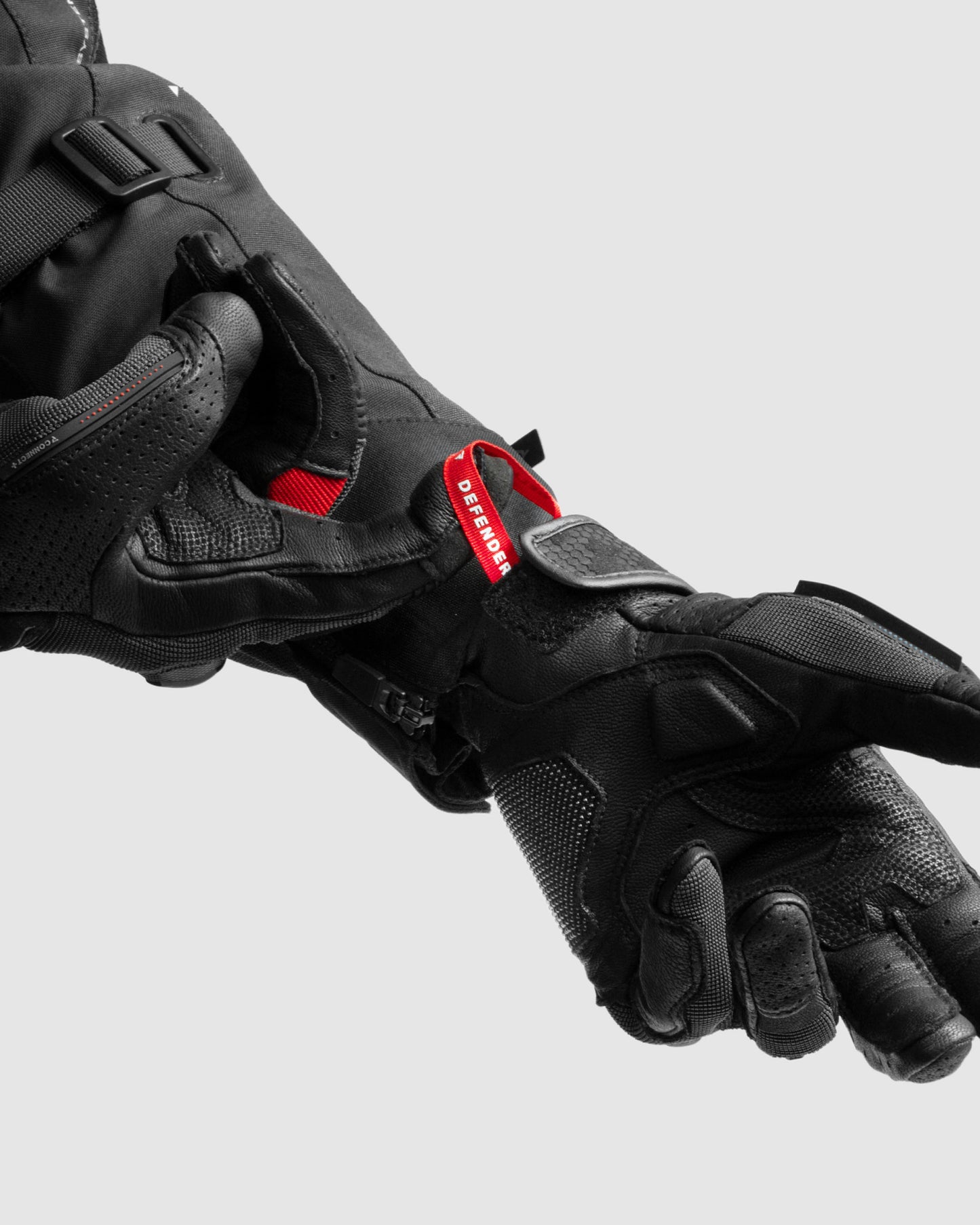 Defender Motorradhandschuhe Rot