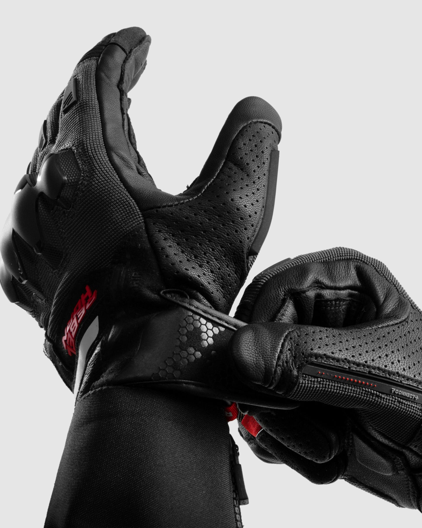 Defender Motorradhandschuhe Rot