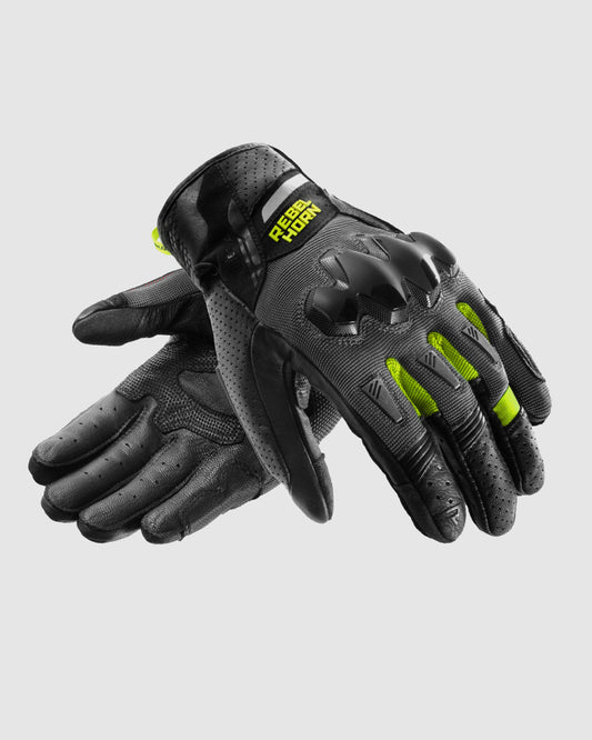 Defender Motorradhandschuhe Fluo Gelb