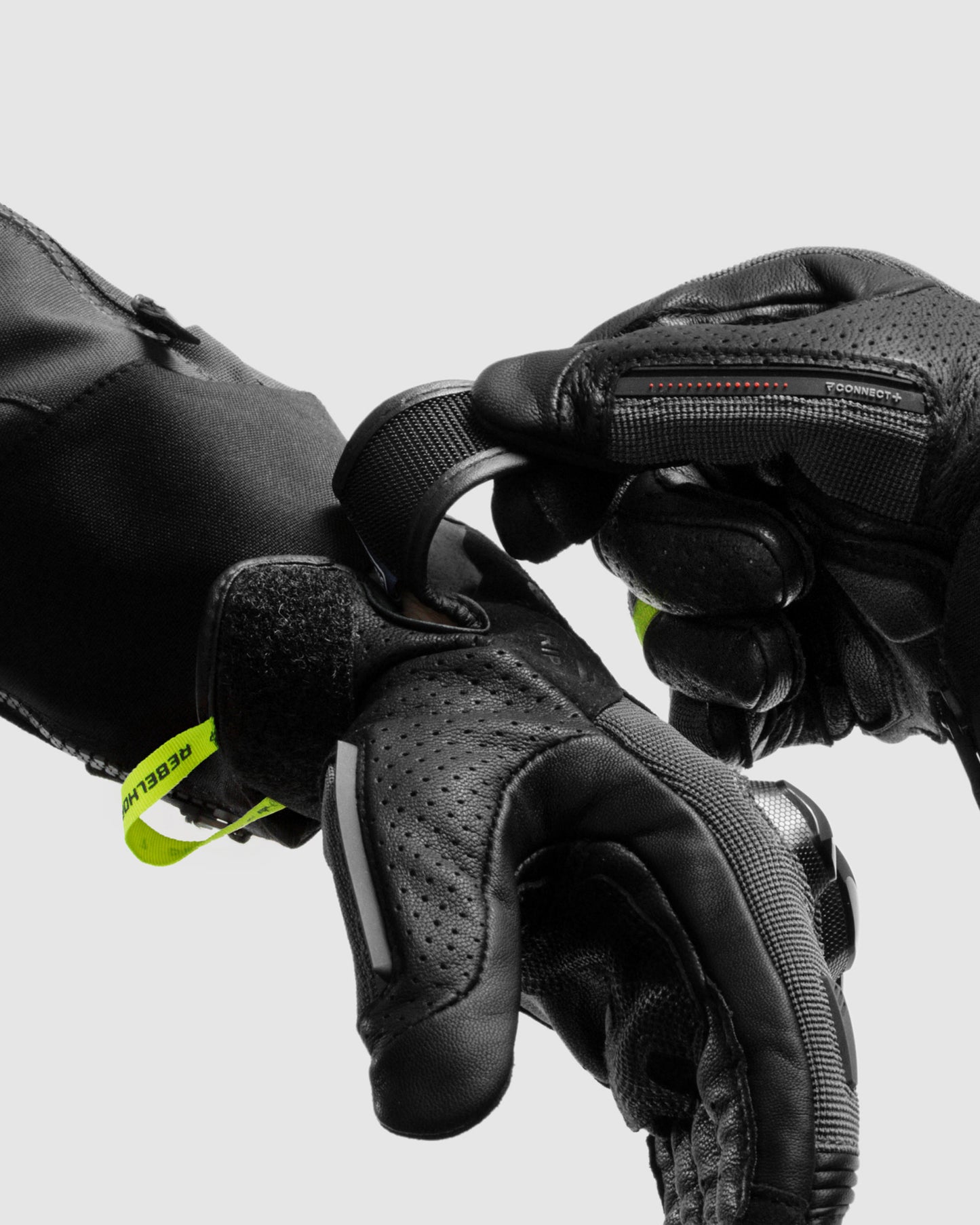 Defender Motorradhandschuhe Fluo Gelb