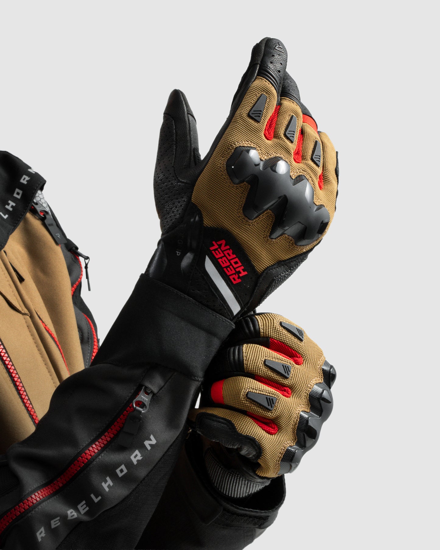 Defender Motorradhandschuhe Desert