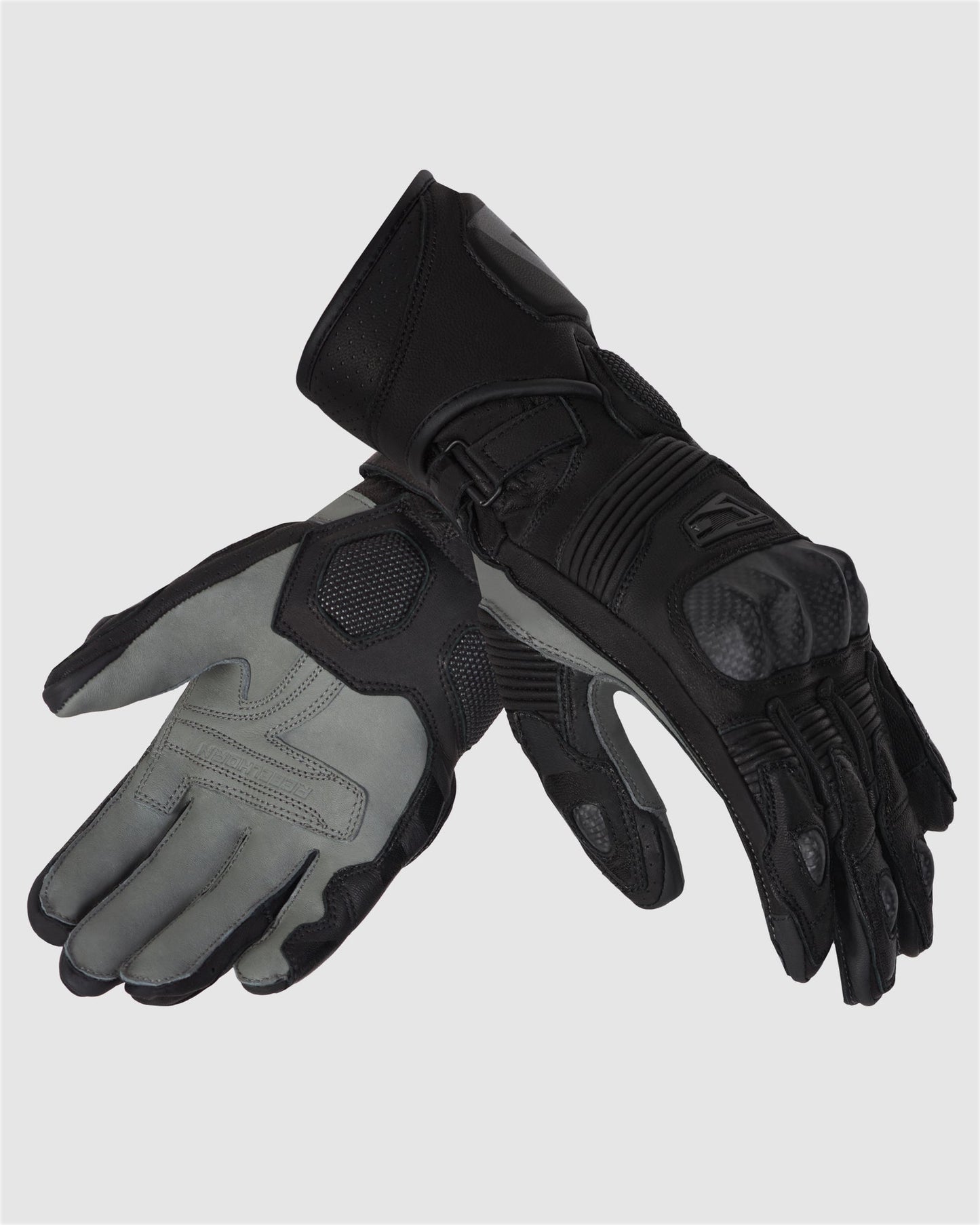 Fighter Motorradhandschuhe Schwarz