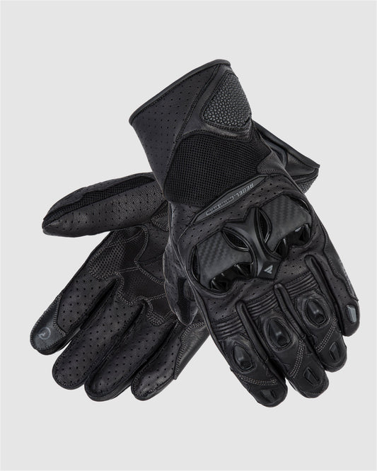 Flux II Motorradhandschuhe Schwarz