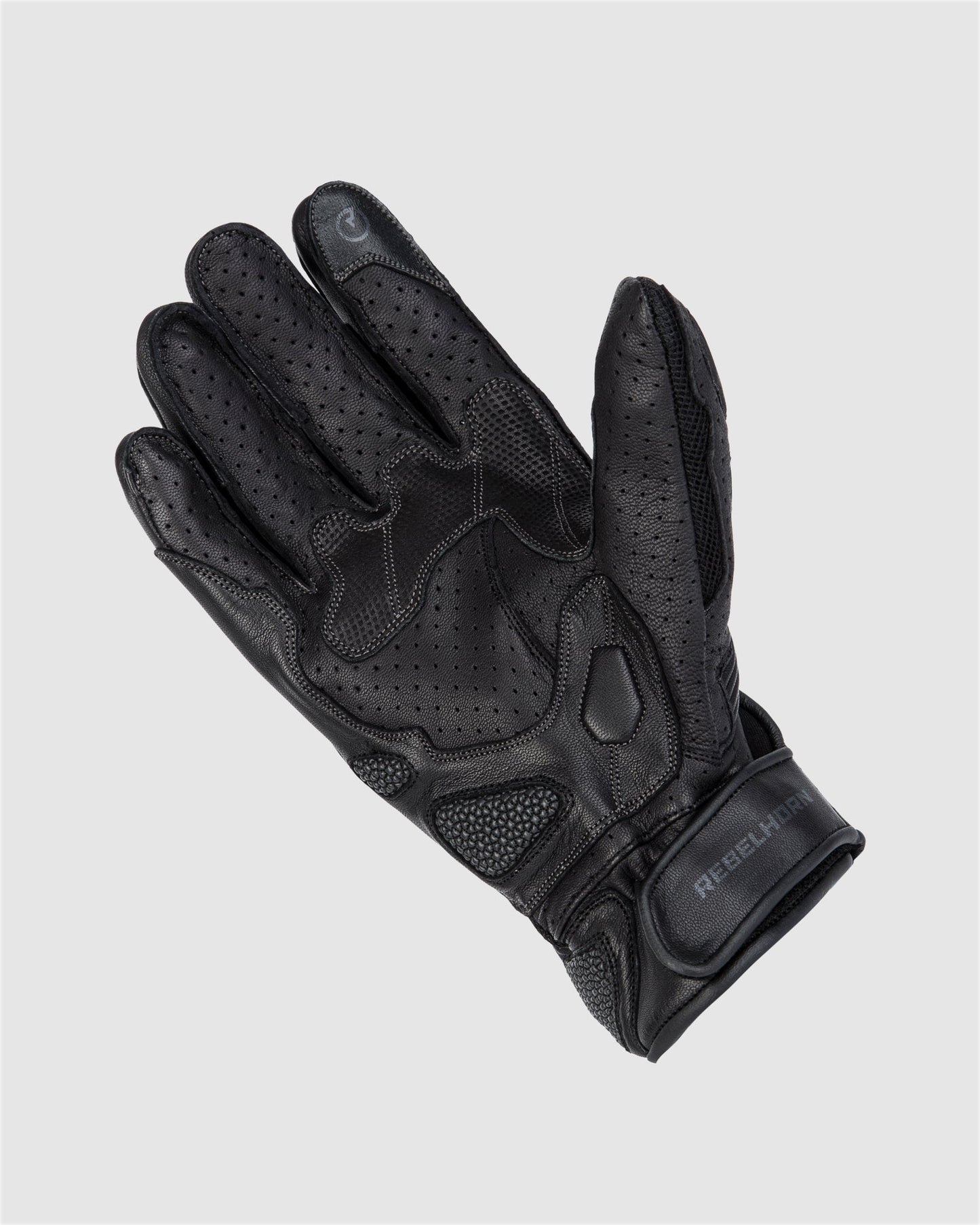 Flux II Motorradhandschuhe Schwarz