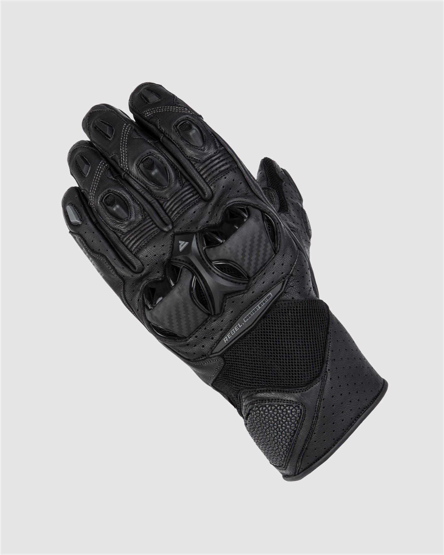 Flux II Motorradhandschuhe Schwarz