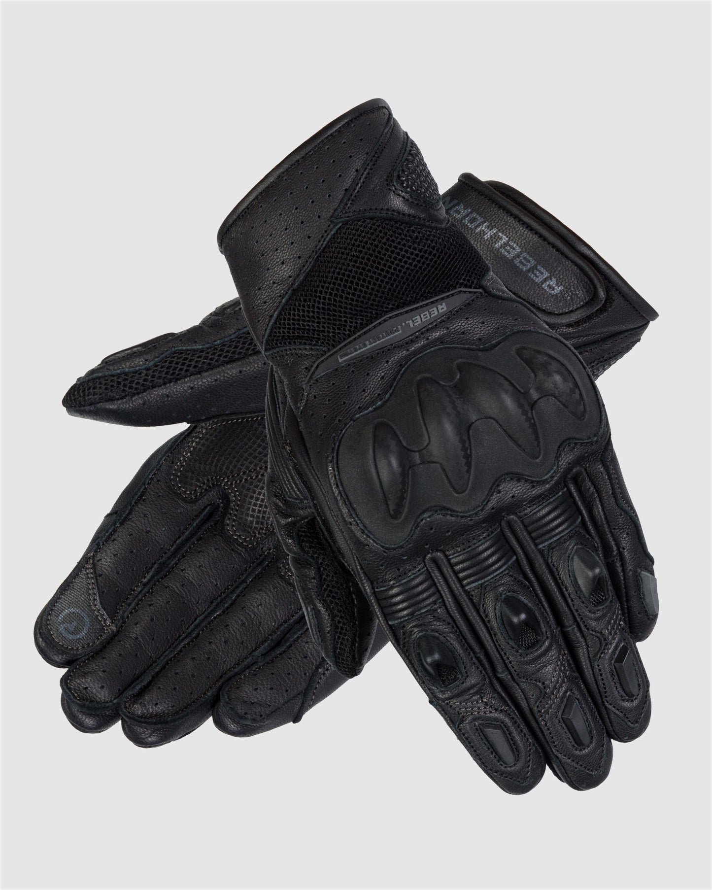 Flux II Damen Motorradhandschuhe Schwarz
