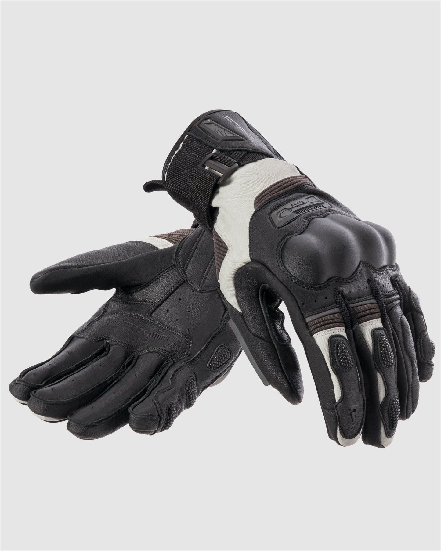 Range Motorradhandschuhe Grau