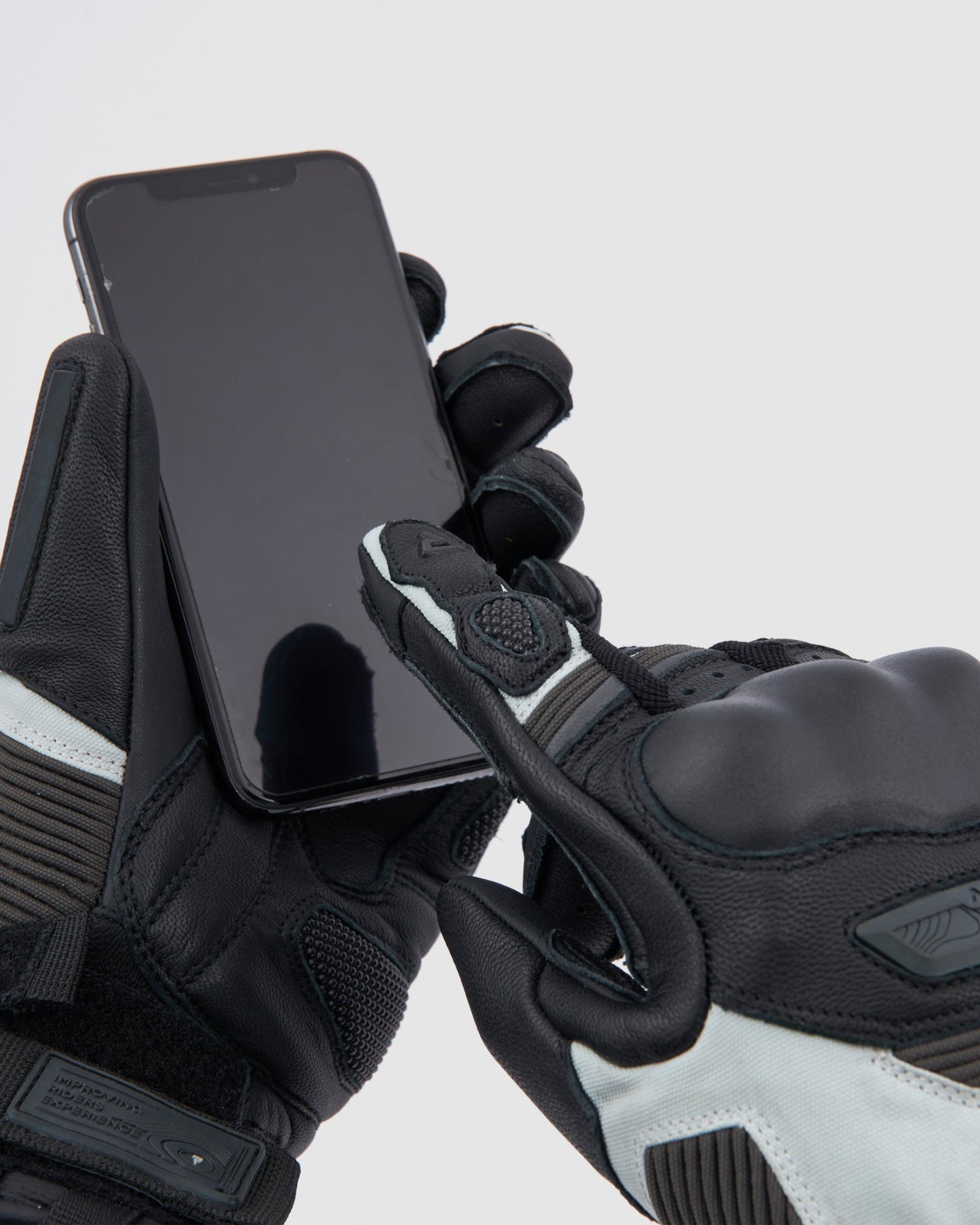 Range Motorradhandschuhe Grau