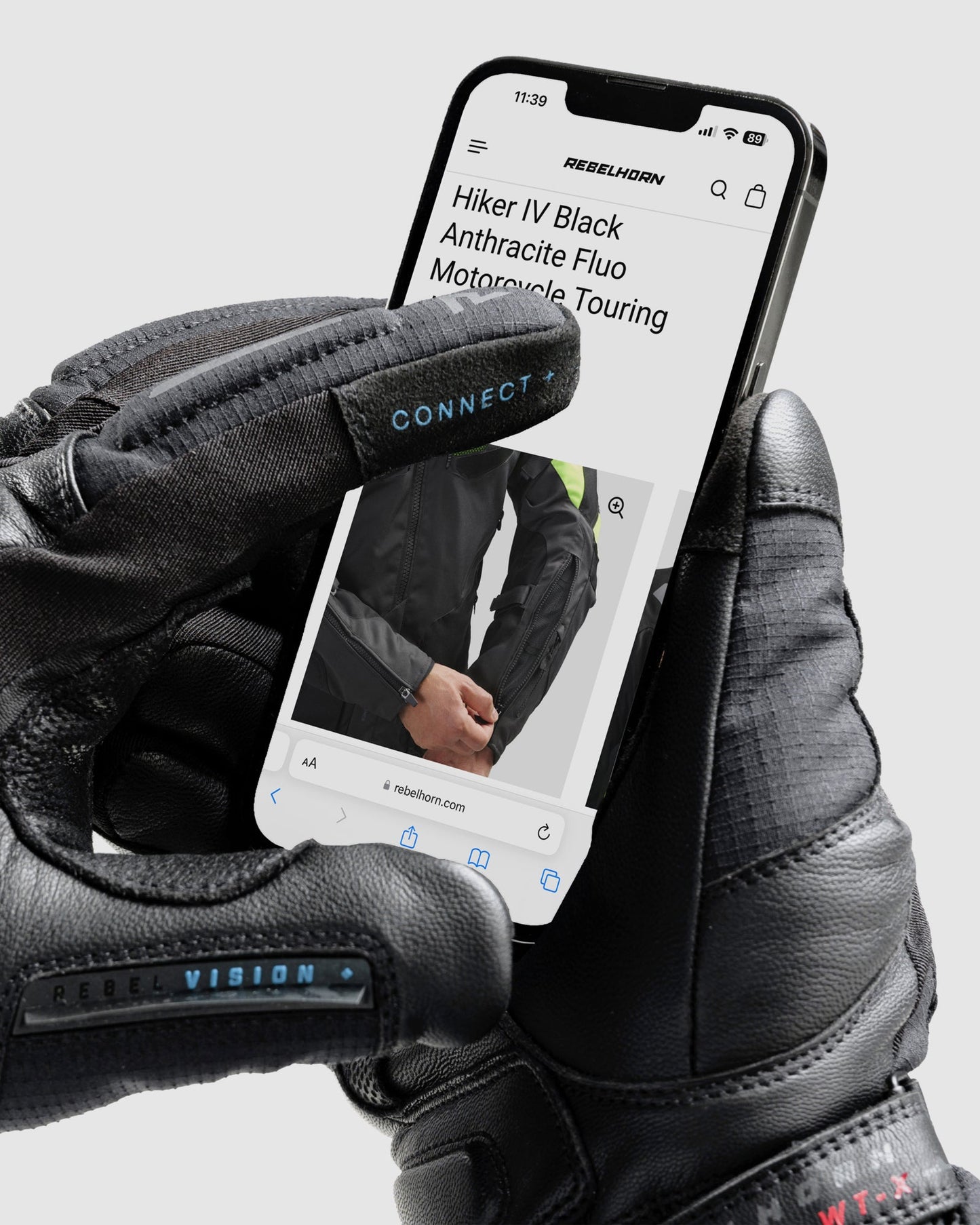 Summit Wasserdichte Motorradhandschuhe Schwarz