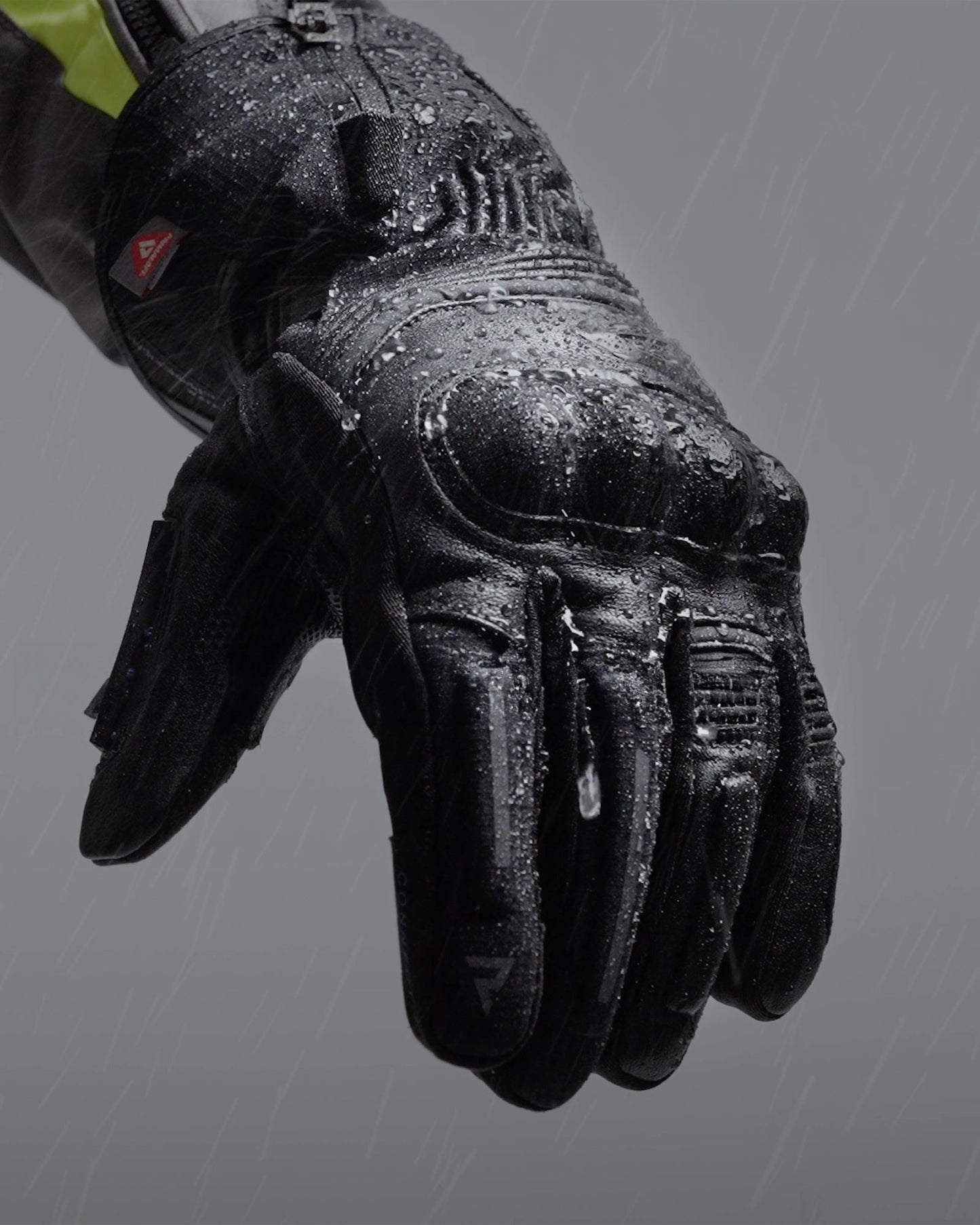 Summit Wasserdichte Motorradhandschuhe Schwarz