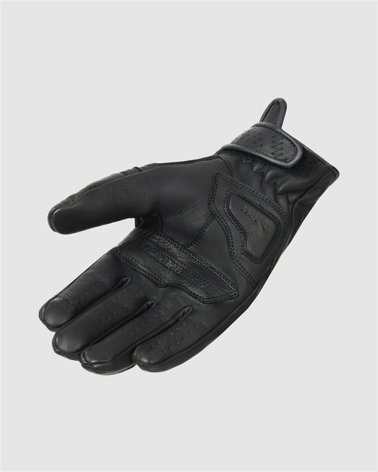 Thug II Perforierte Motorradhandschuhe Schwarz