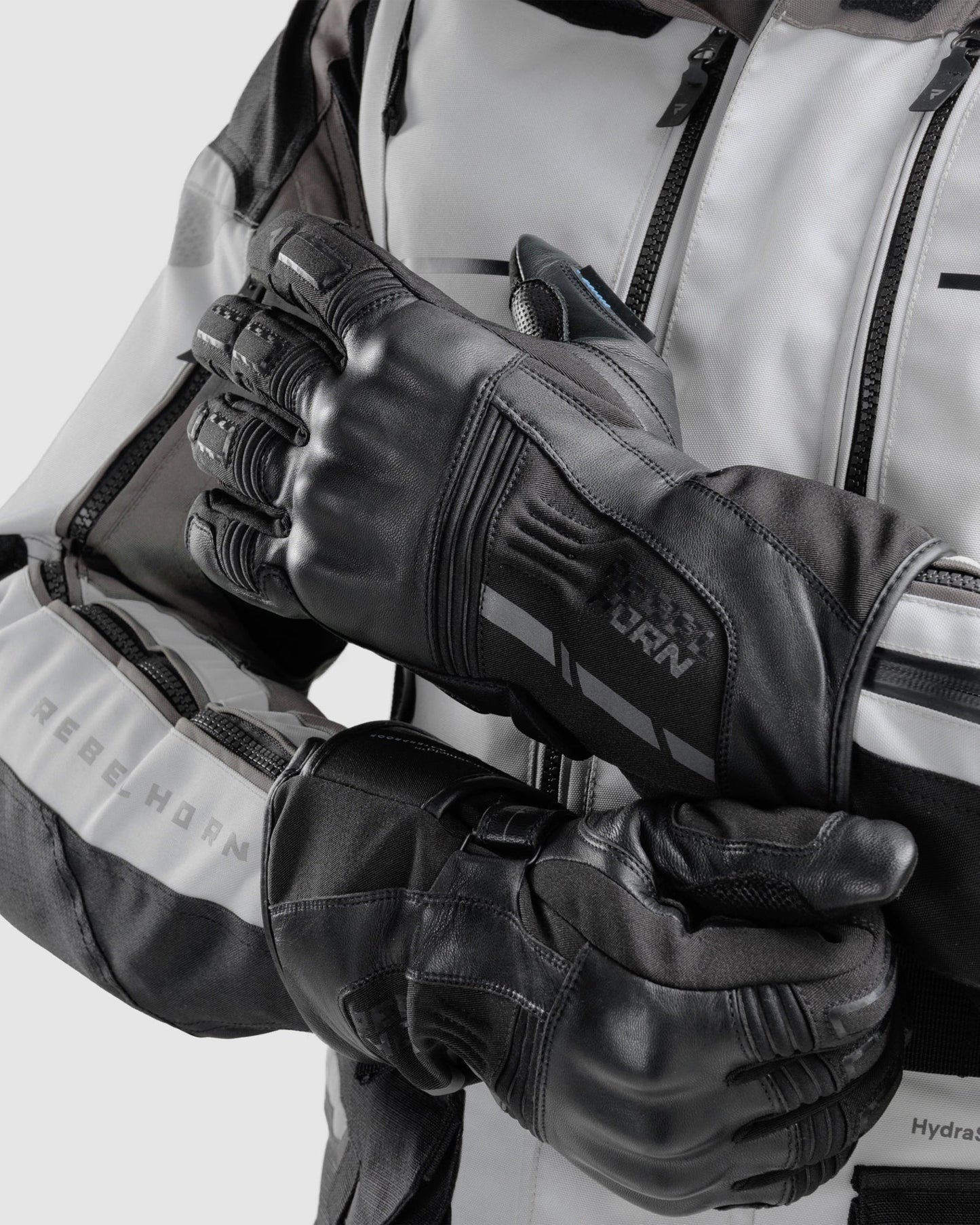 Tracer Wasserdichte Motorradhandschuhe Schwarz