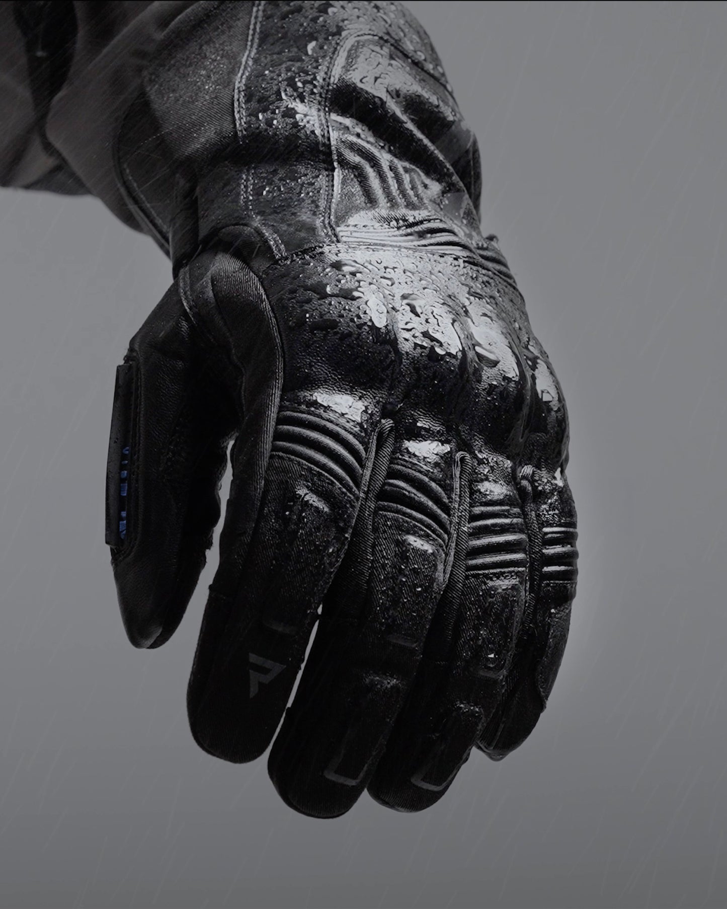 Tracer Wasserdichte Motorradhandschuhe Schwarz
