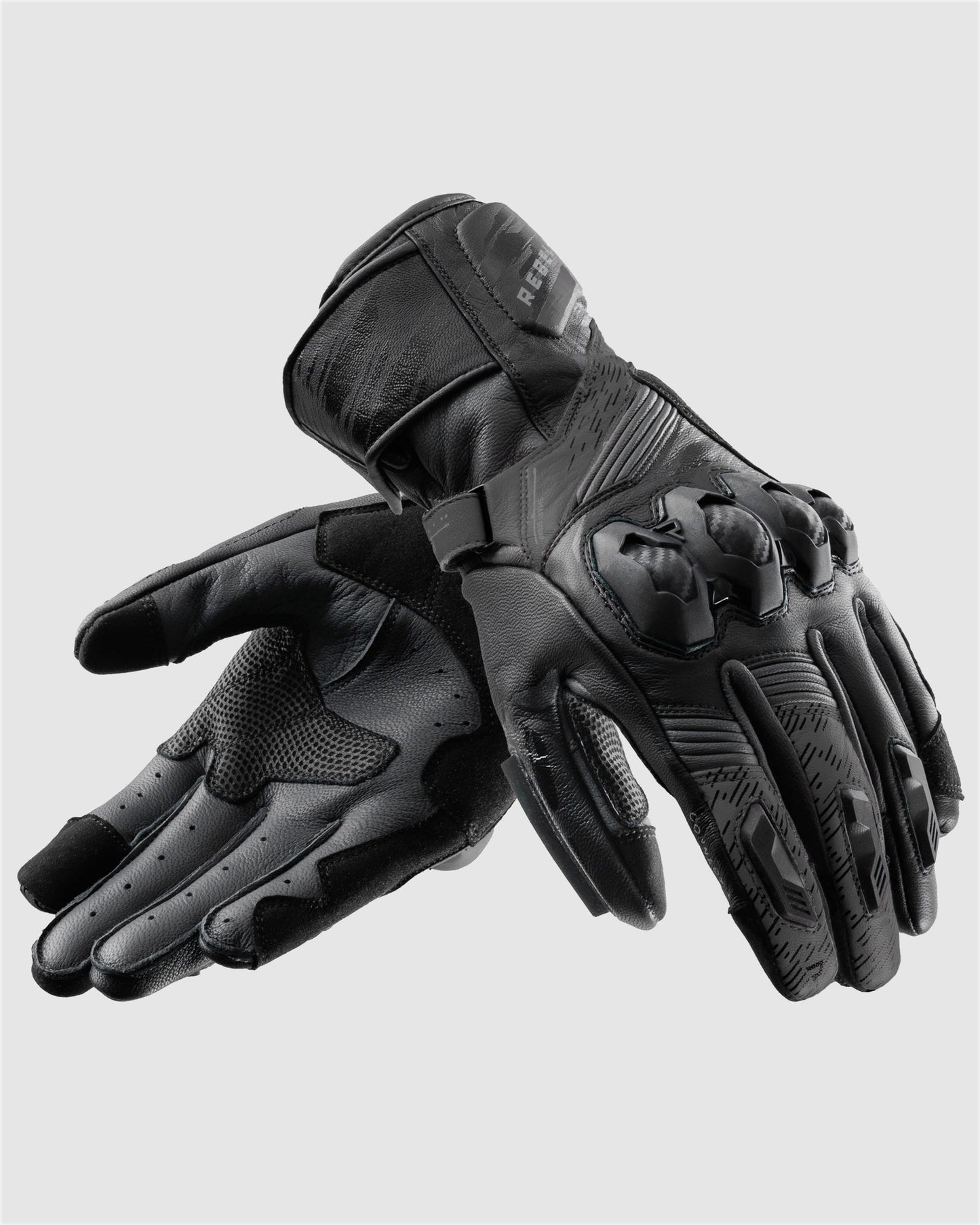 Viper Motorradhandschuhe Schwarz