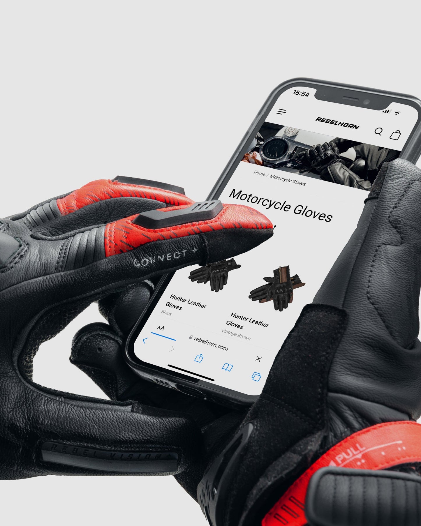 Viper Motorradhandschuhe Rot