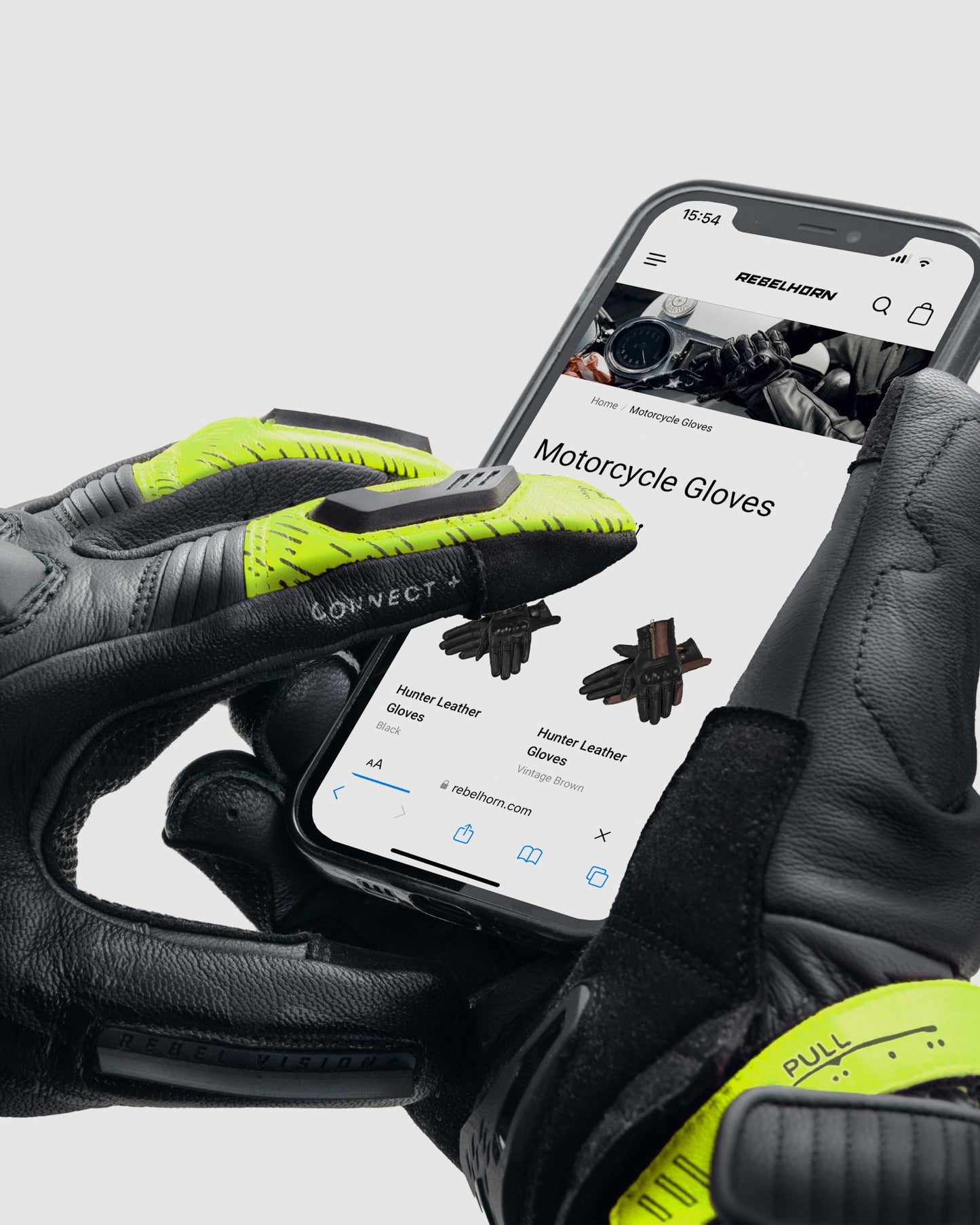 Viper Motorradhandschuhe Neongelb