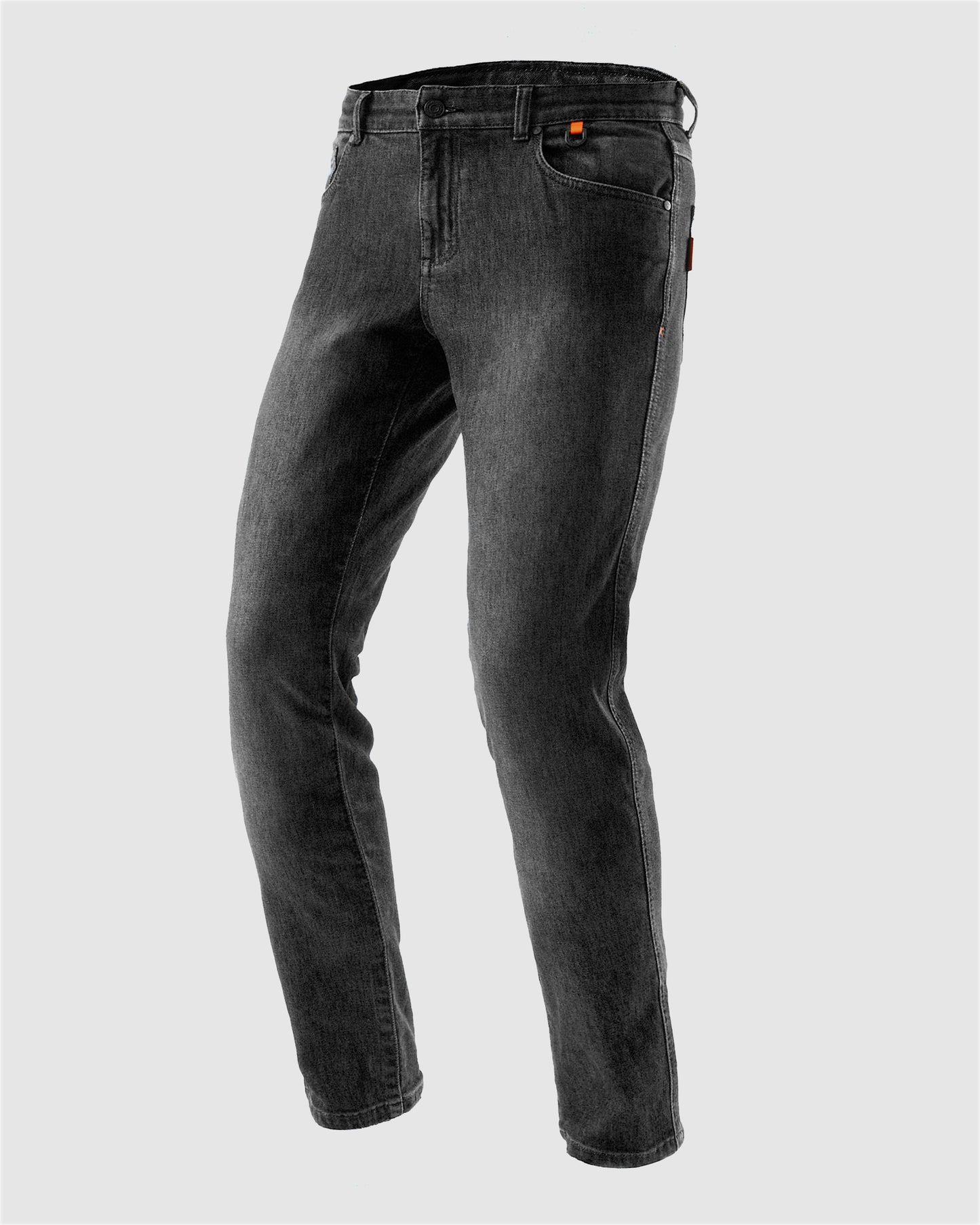 Bronco Motorrad-Jeans Schwarz Verwaschen