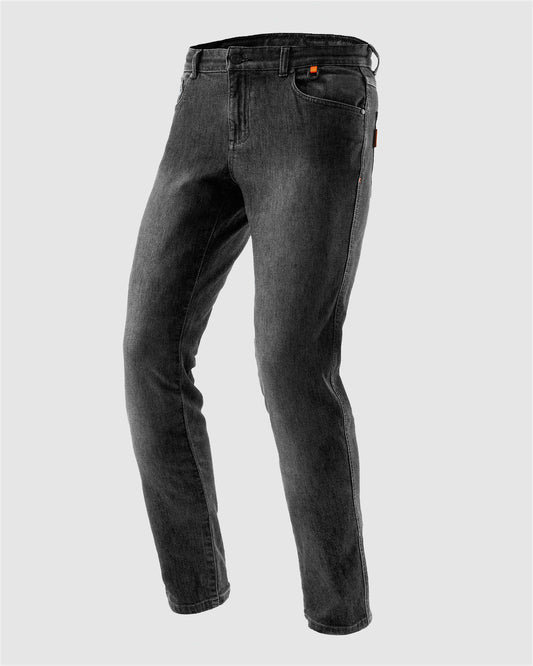 Bronco Motorrad-Jeans Schwarz Verwaschen