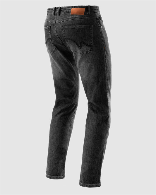 Bronco Motorrad-Jeans Schwarz Verwaschen