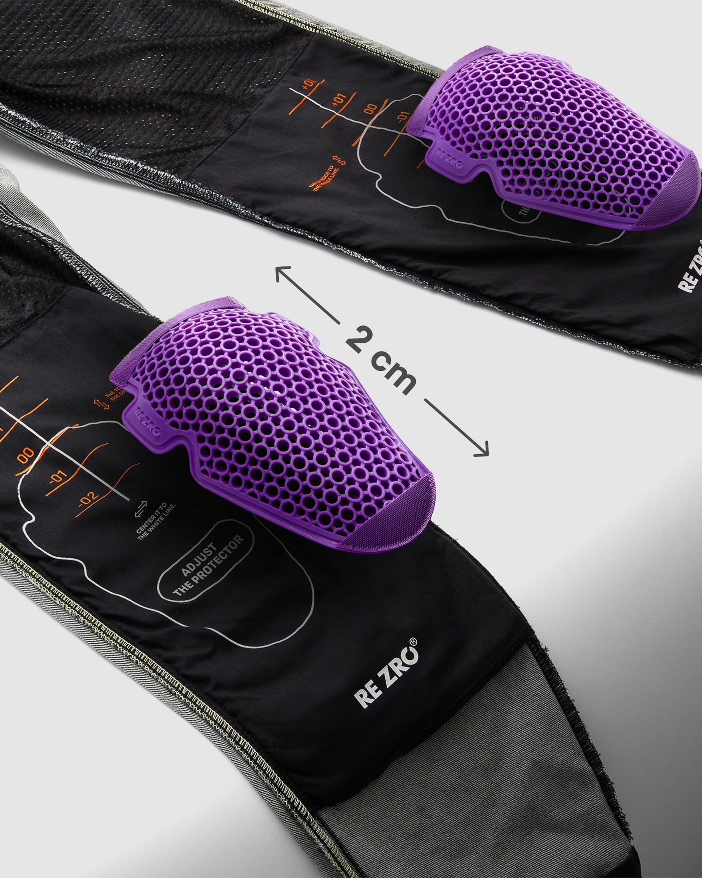 Bronco Motorrad-Jeans Schwarz Verwaschen