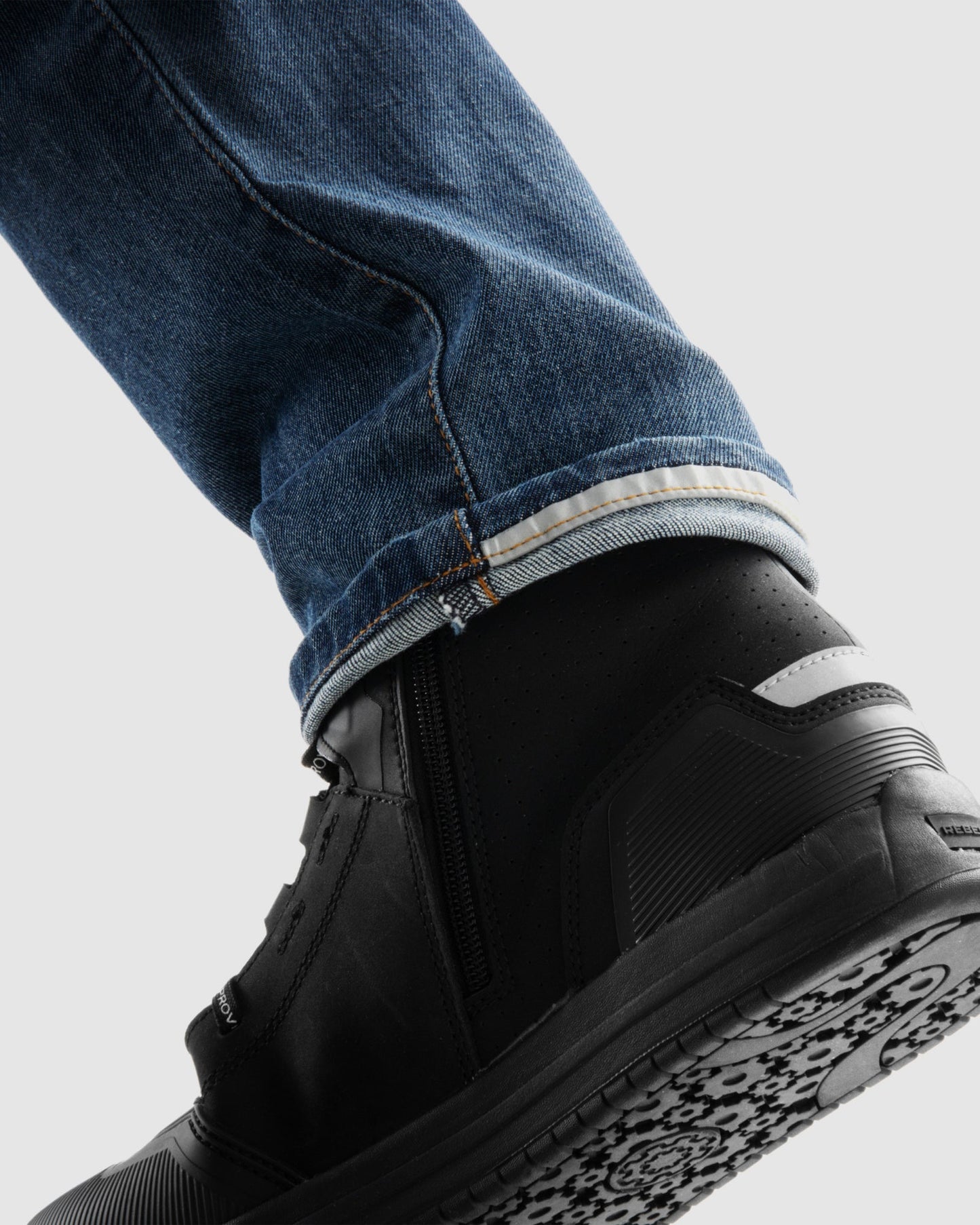 Bronco Motorrad-Jeans Blau Verwaschen