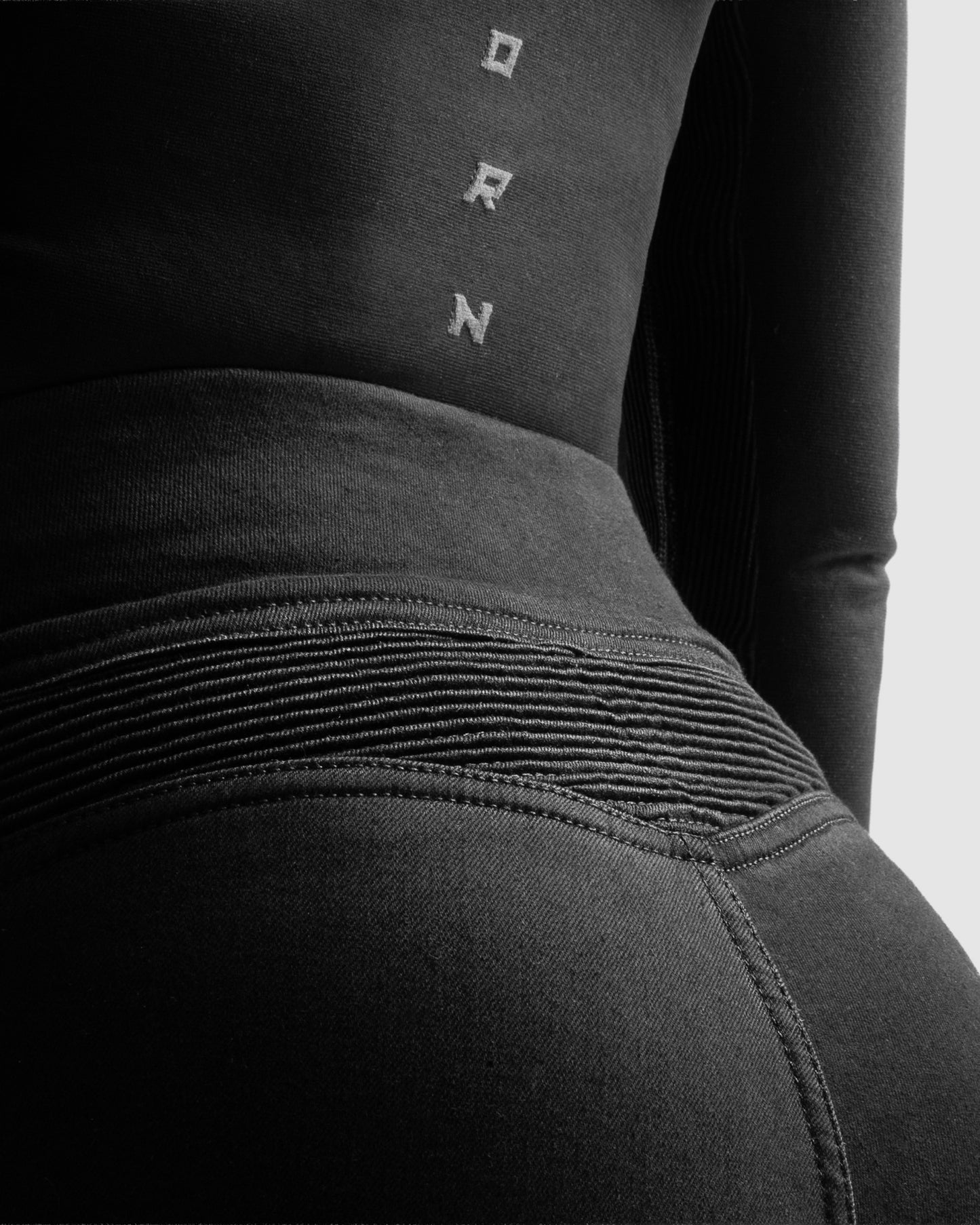 Chica Damen Motorrad Leggings Schwarz