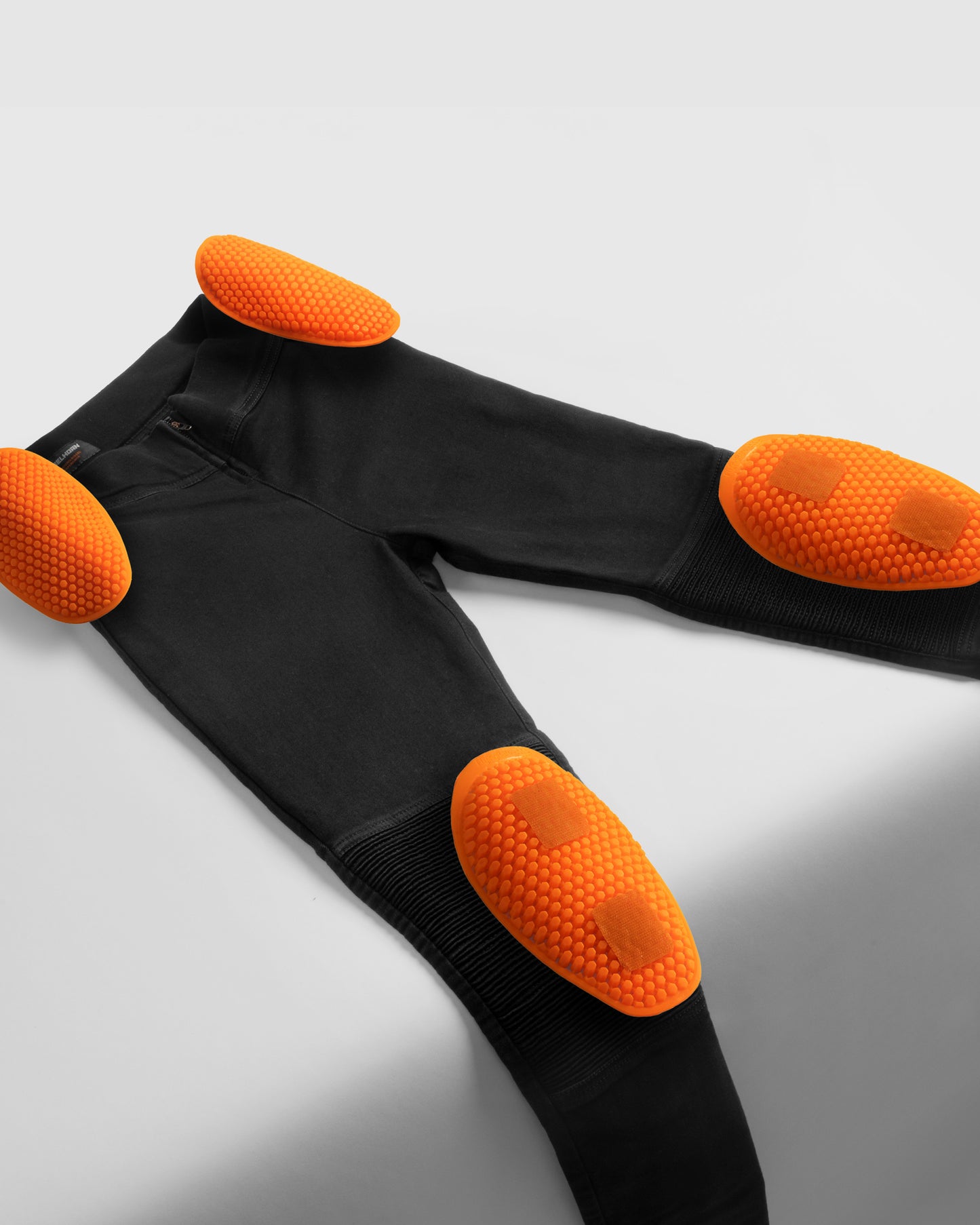 Chica Damen Motorrad Leggings Schwarz