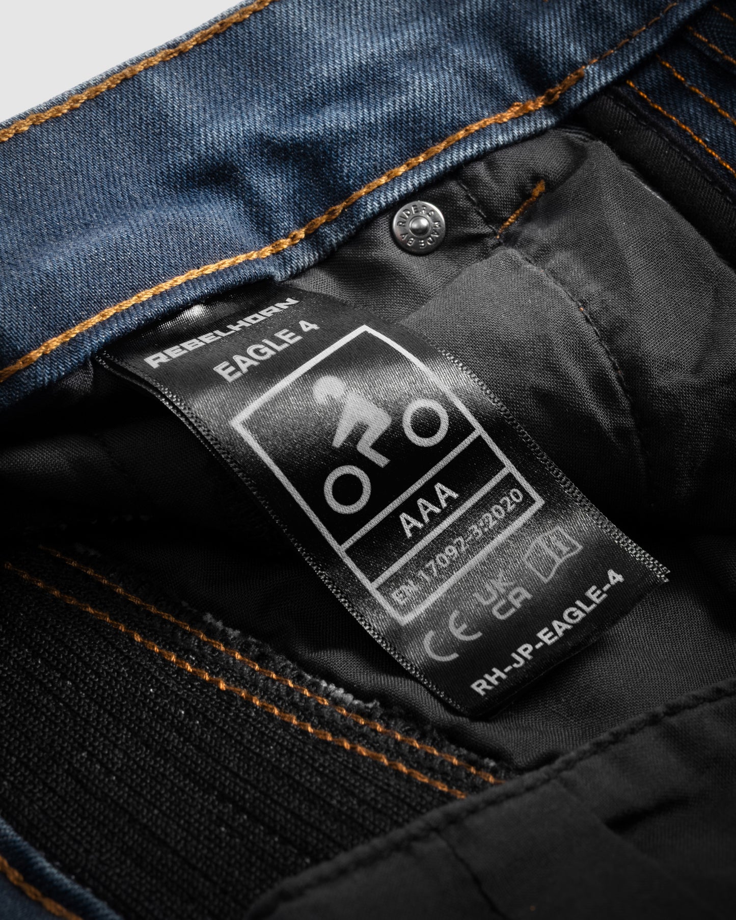 Eagle 4 Motorradjeans Regular Blau Gewaschen