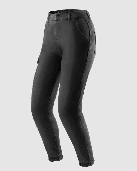 Faster Women Motorradjeans Damen Schwarz