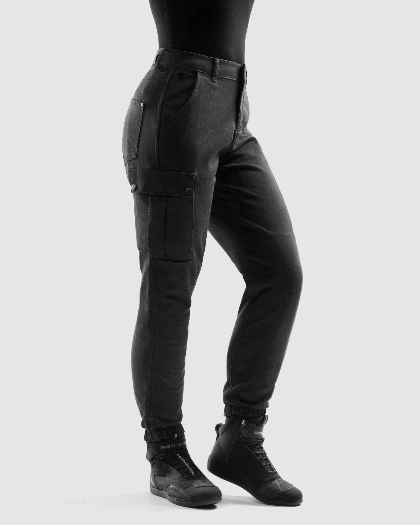 Faster Women Motorradjeans Damen Schwarz