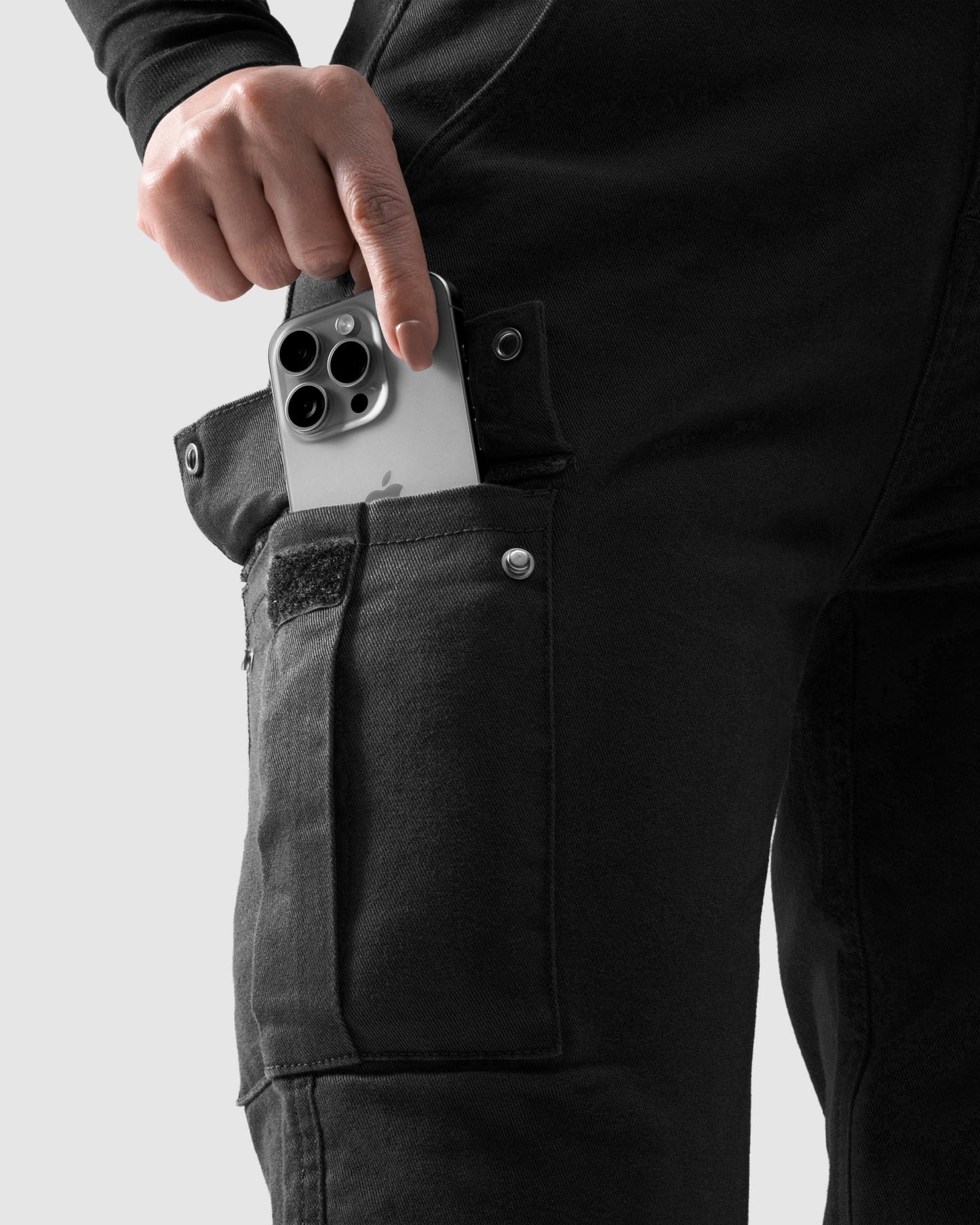 Faster Women Motorradjeans Damen Schwarz