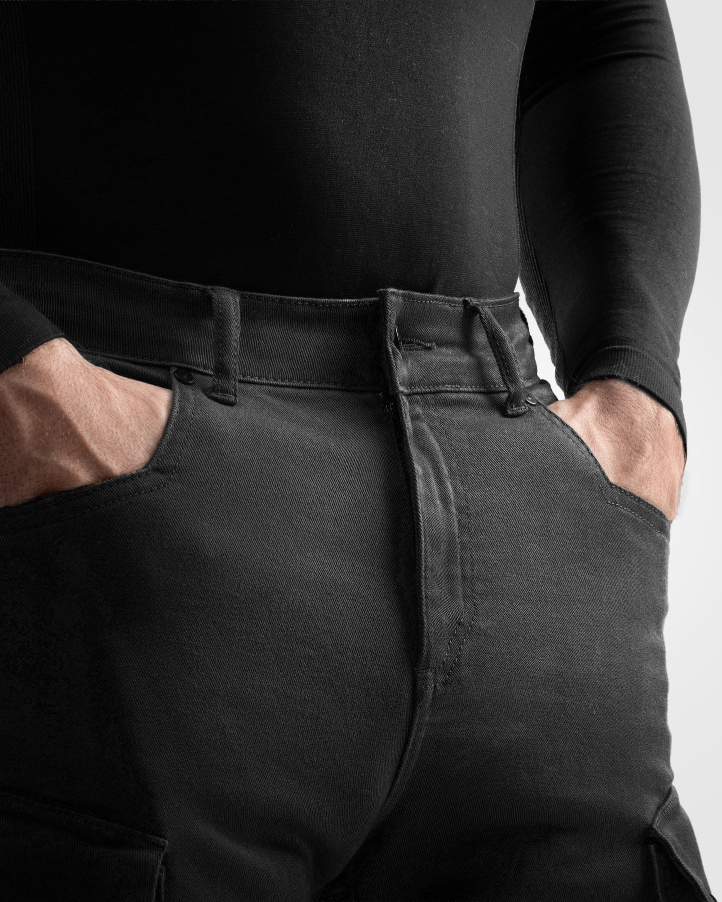 Faster Motorradjeans Schwarz
