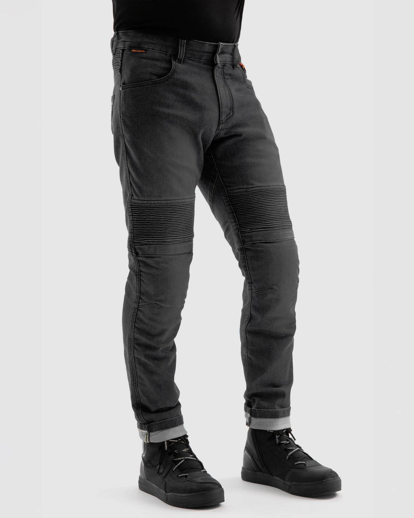 Revolt Motorrad-Jeans Schwarz