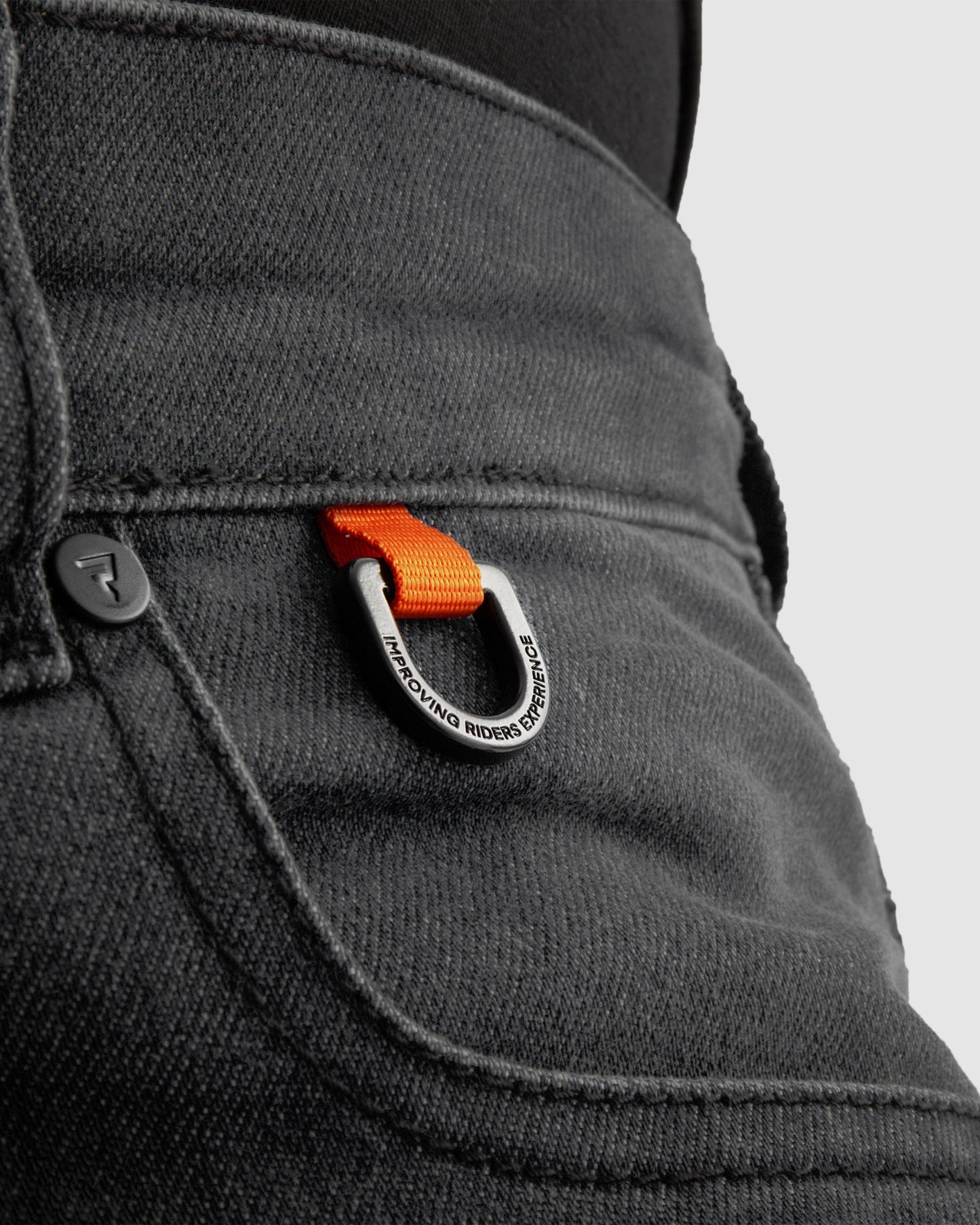 Revolt Motorrad-Jeans Schwarz