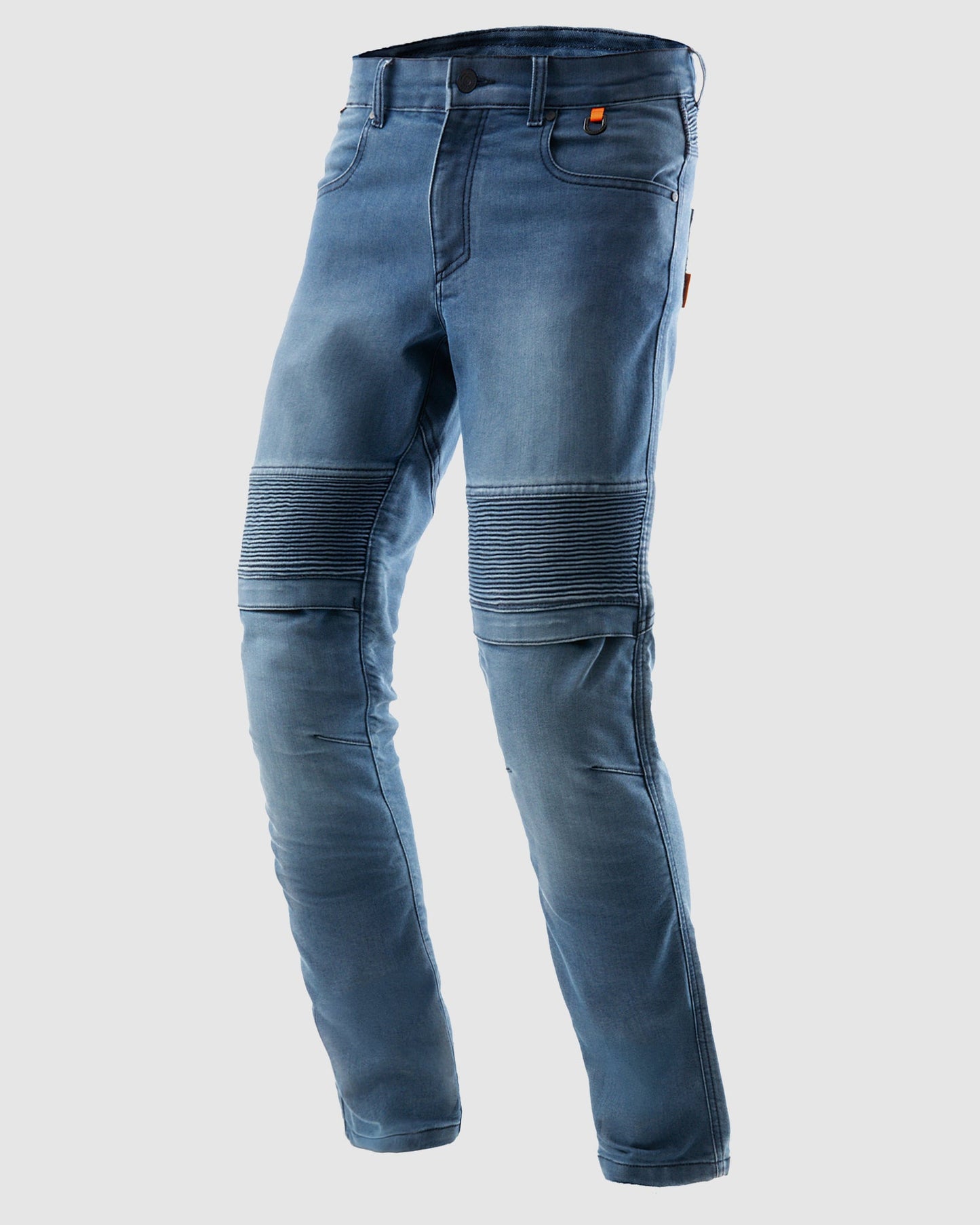 Revolt Motorrad-Jeans Blau Verwaschen