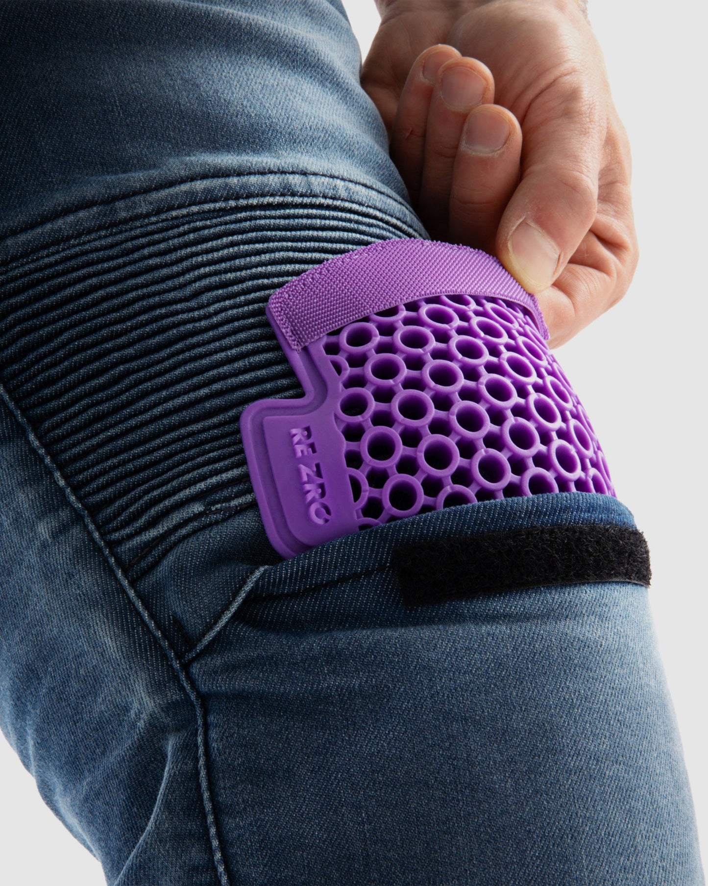 Revolt Motorrad-Jeans Blau Verwaschen