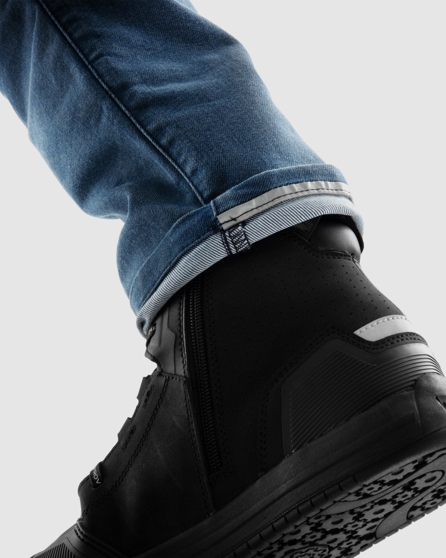 Revolt Motorrad-Jeans Blau Verwaschen