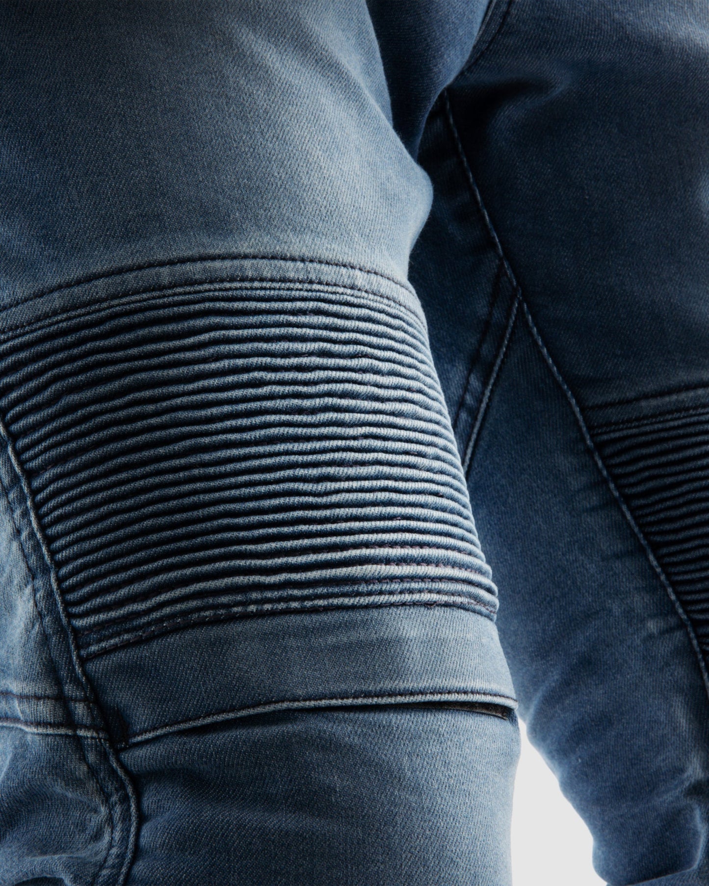 Revolt Motorrad-Jeans Blau Verwaschen