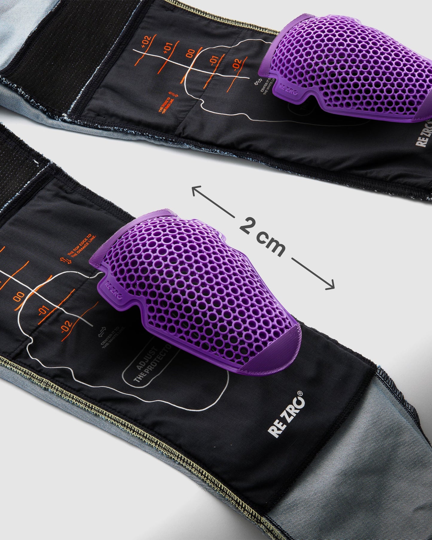 Revolt Motorrad-Jeans Blau Verwaschen