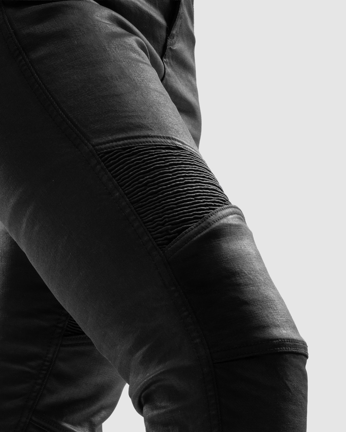 Roxy Motorradjeans Damen Slim Schwarz Gewachst