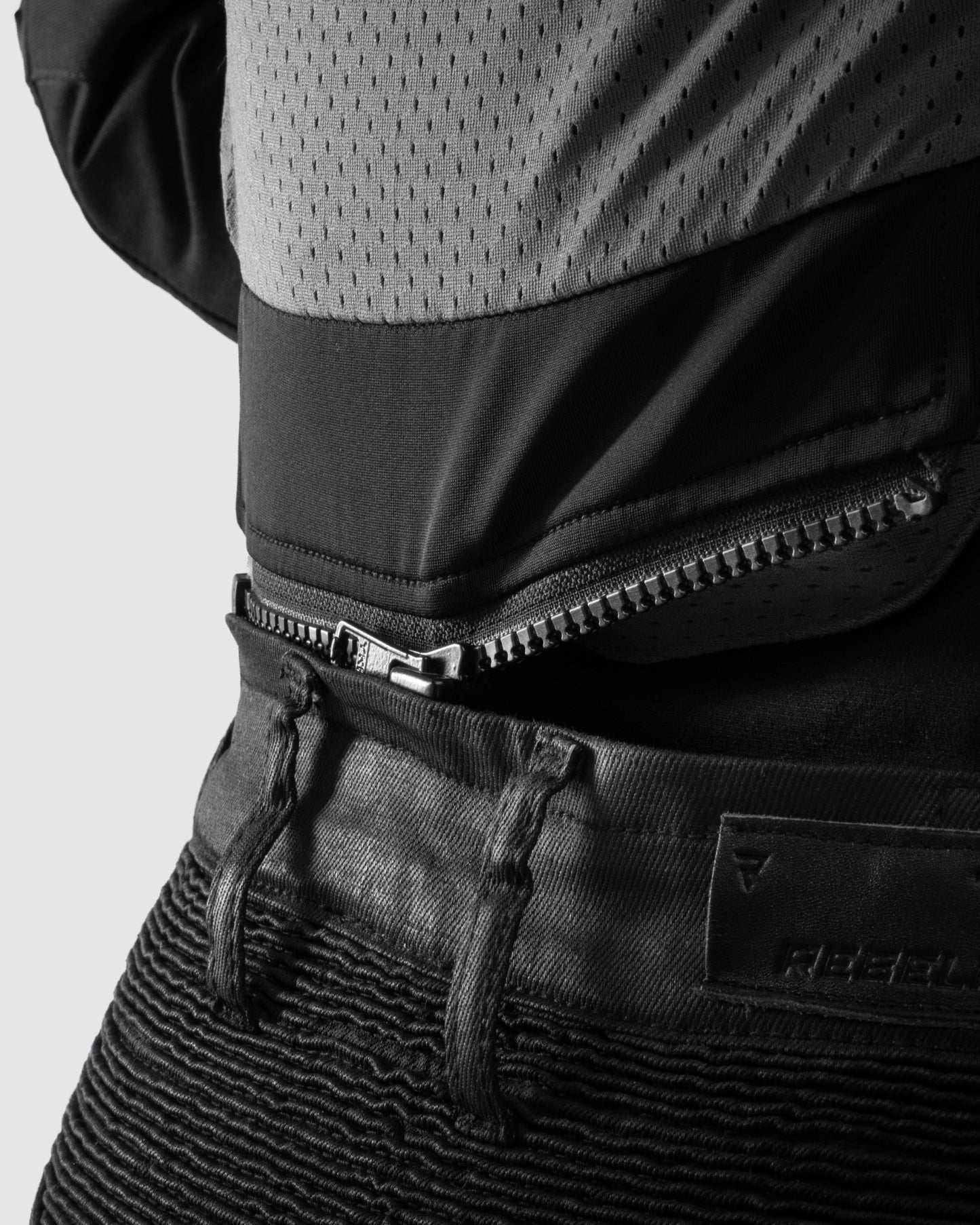 Roxy Motorradjeans Damen Slim Schwarz Gewachst
