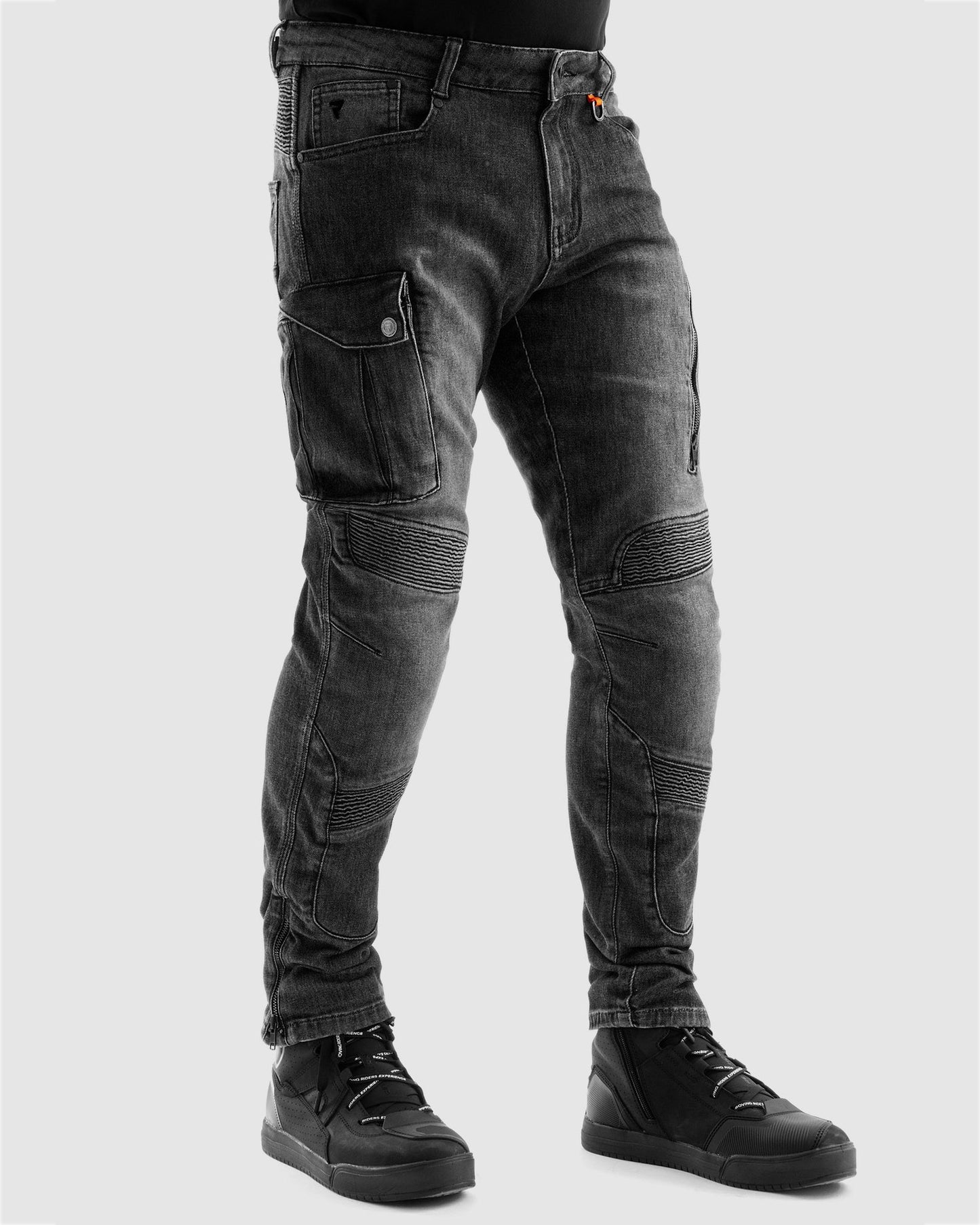 Vandal Motorrad-Jeans Einschichtig Schwarz Verwaschen