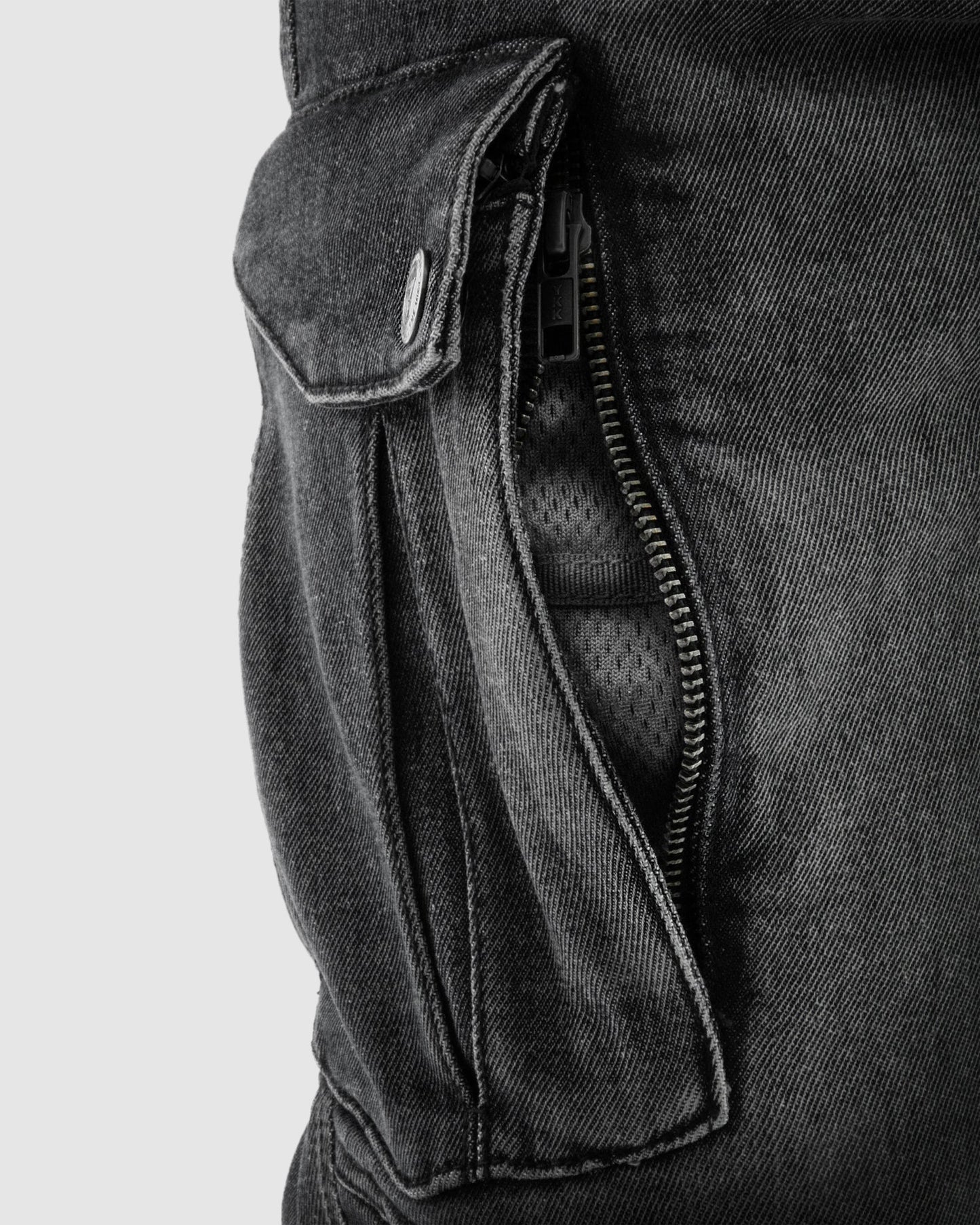 Vandal Motorrad-Jeans Einschichtig Schwarz Verwaschen